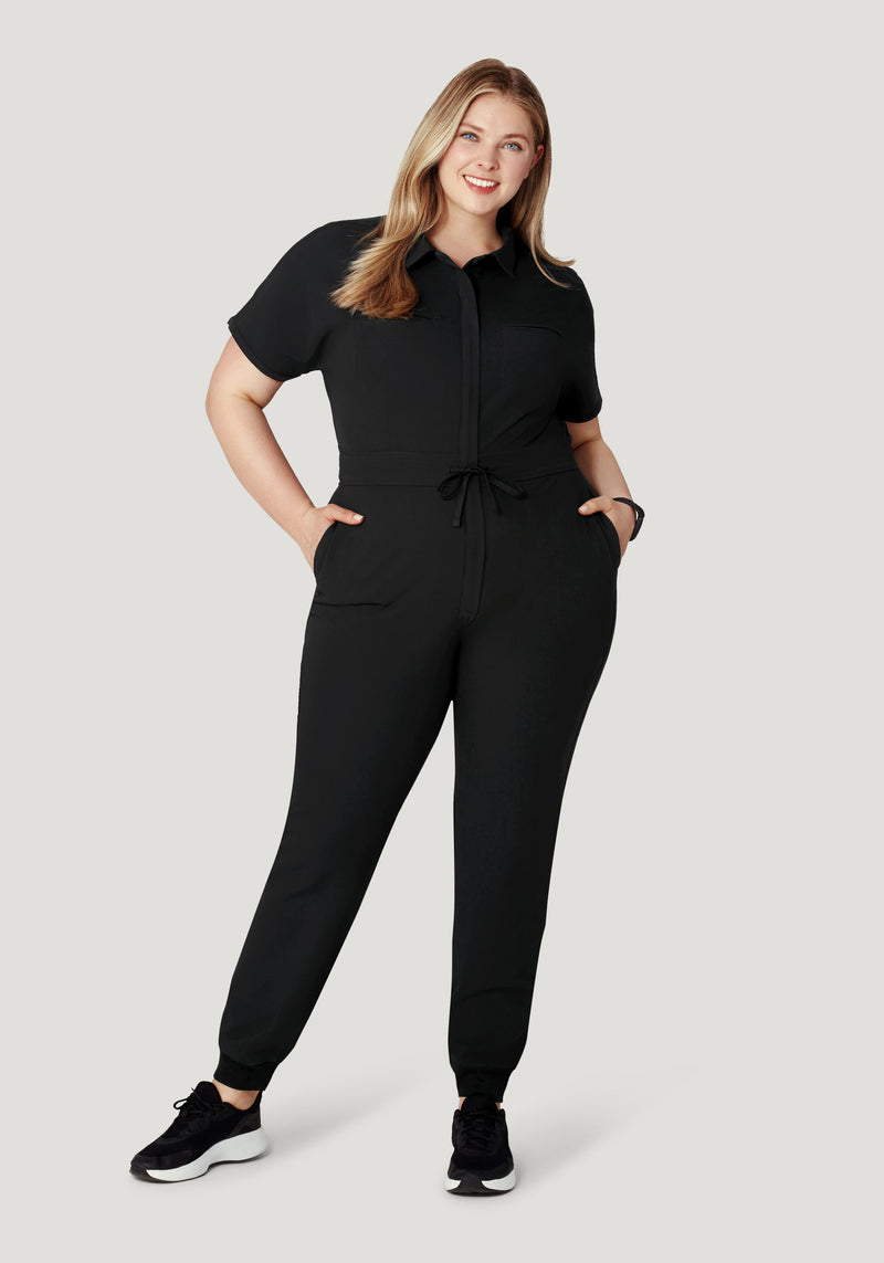 Women's Jumpsuit Black – Mandala Scrubs