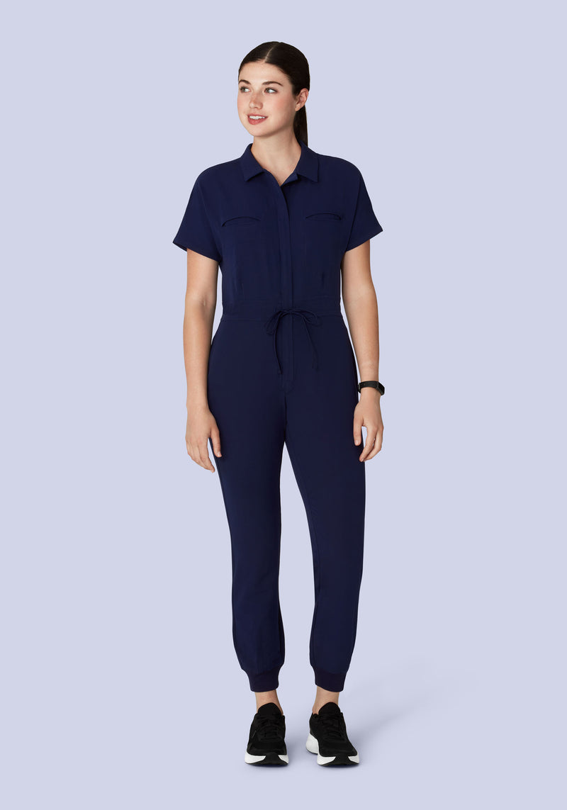 Women's Jumpsuit Navy – Mandala Scrubs