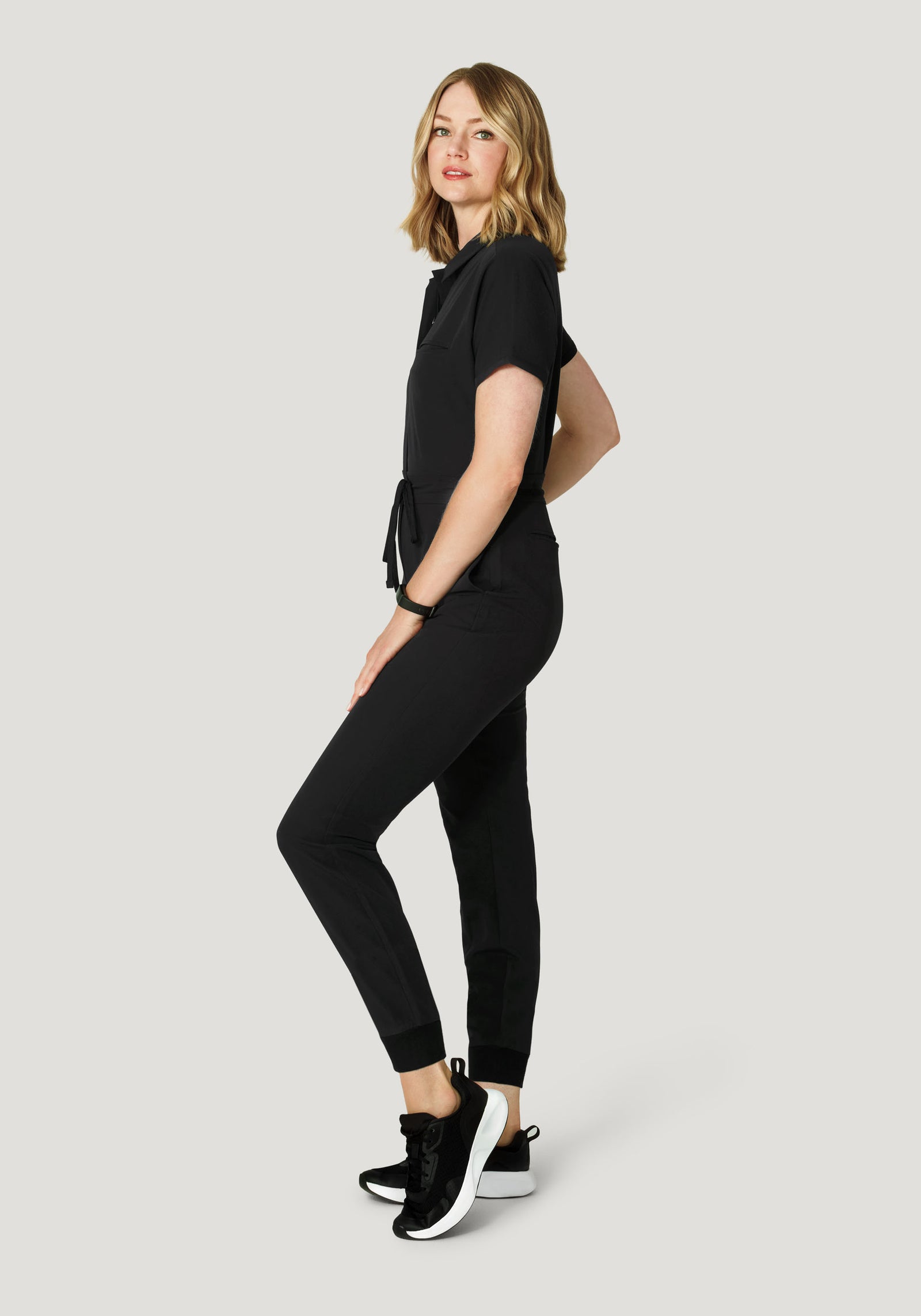 Women's Jumpsuit Black – Mandala Scrubs