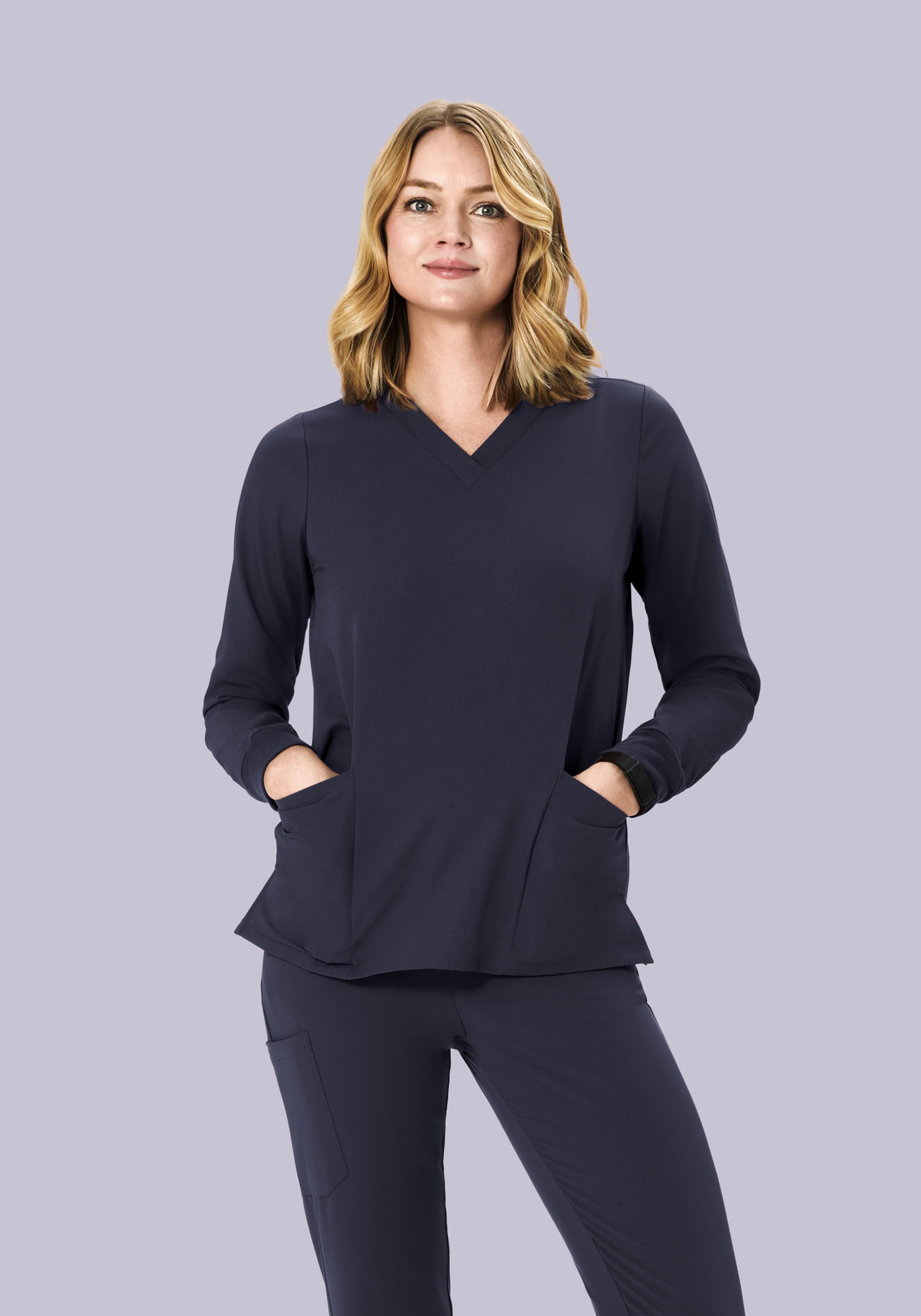 Long Sleeve 6 Pocket Top Steel
