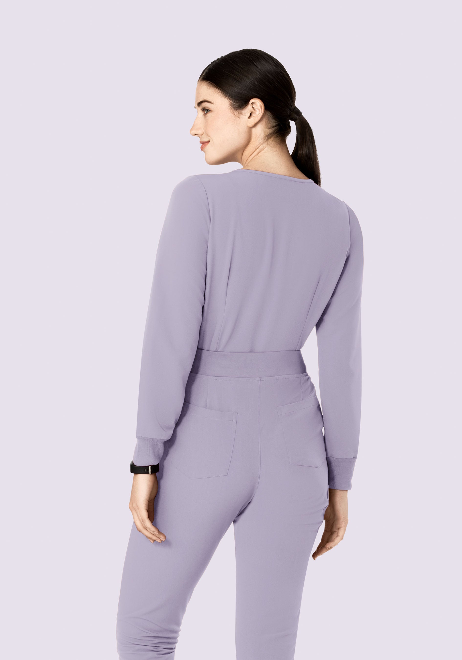 Long Sleeve 6 Pocket Top Ube