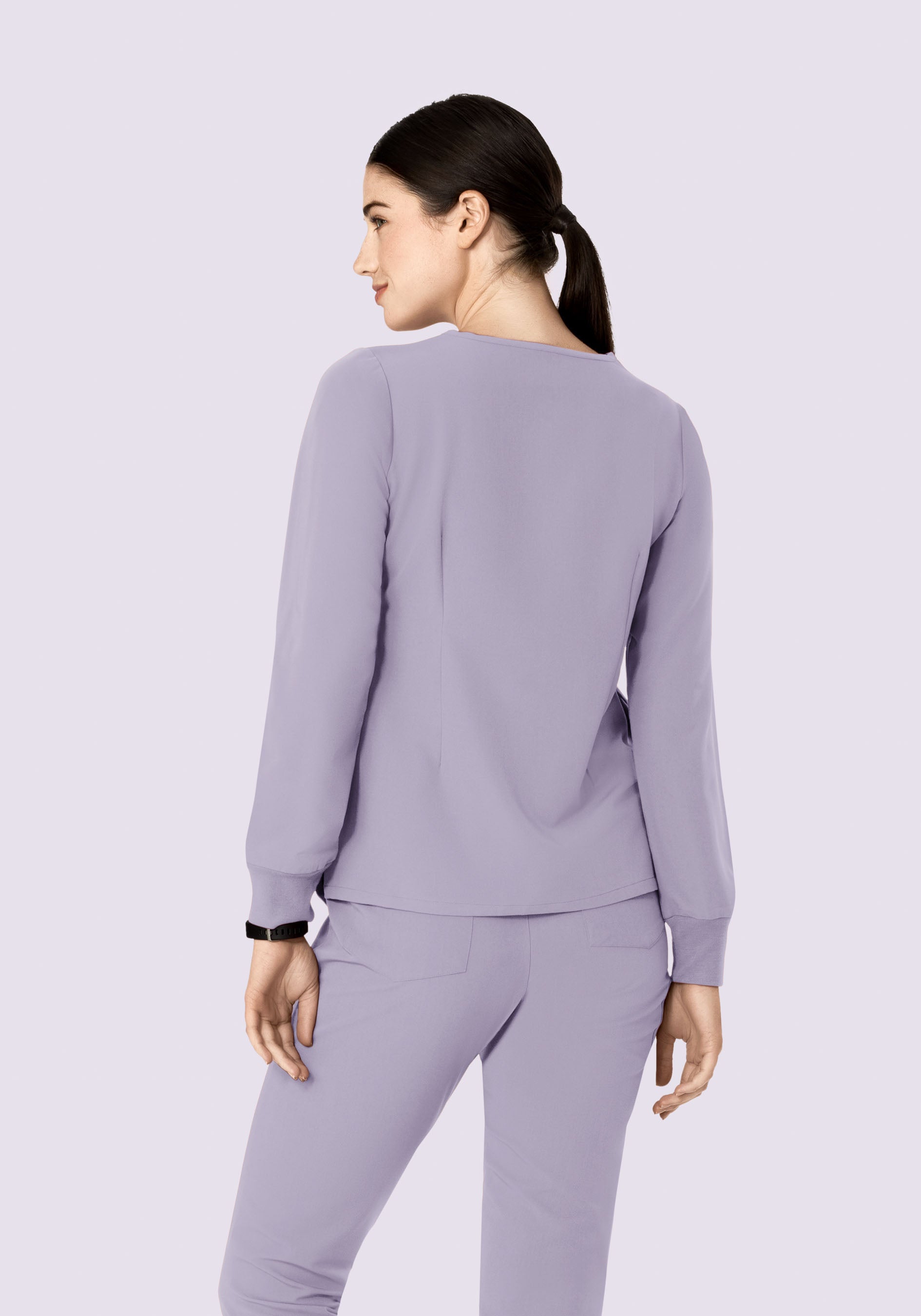 Long Sleeve 6 Pocket Top Ube