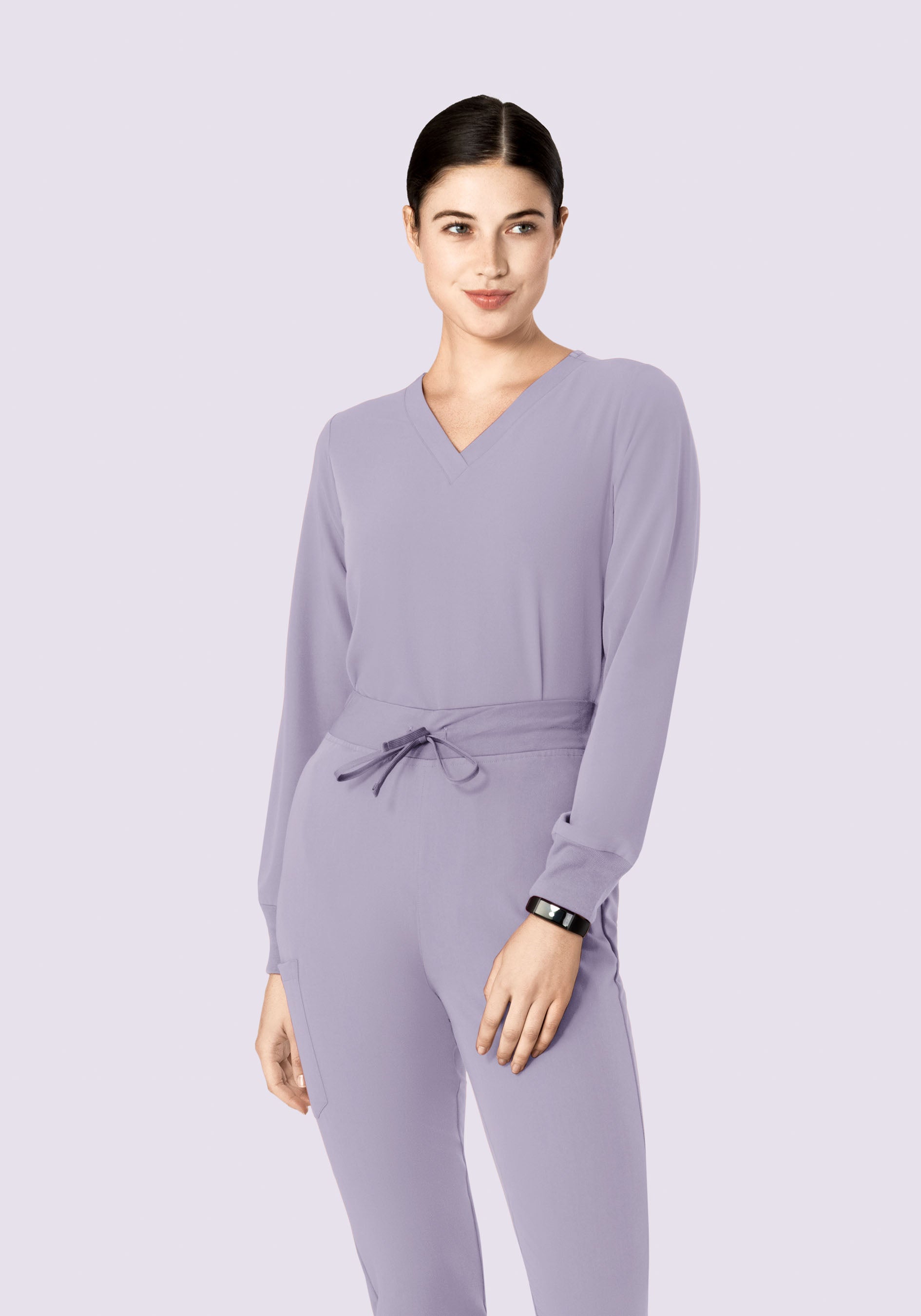 Long Sleeve 6 Pocket Top Ube