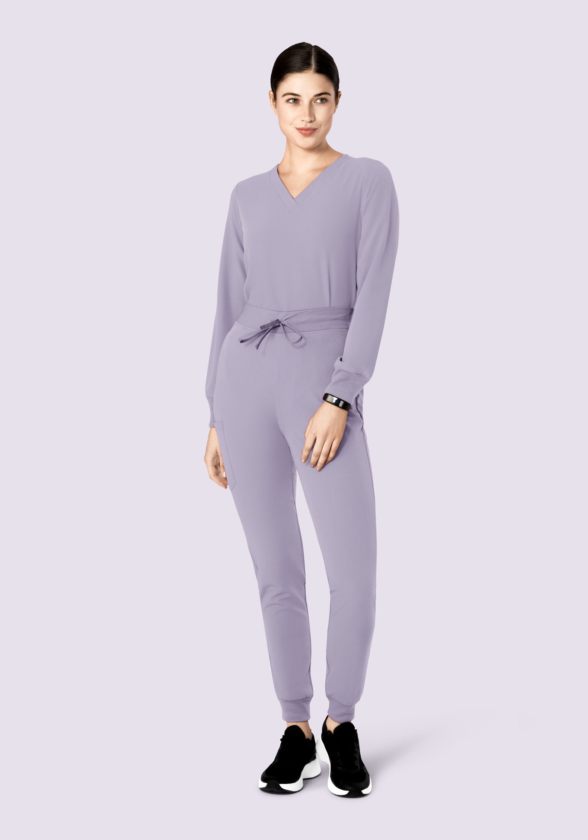 Long Sleeve 6 Pocket Top Ube