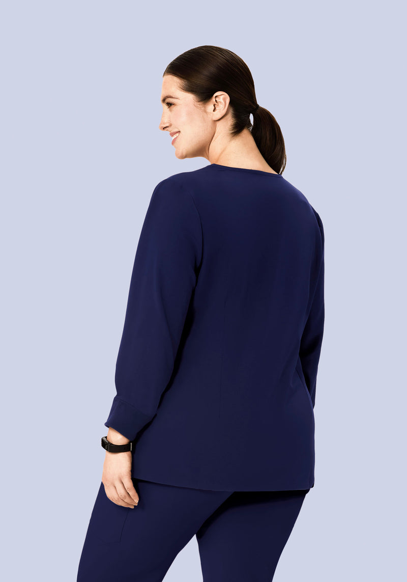 Long Sleeve One Pocket Top Navy