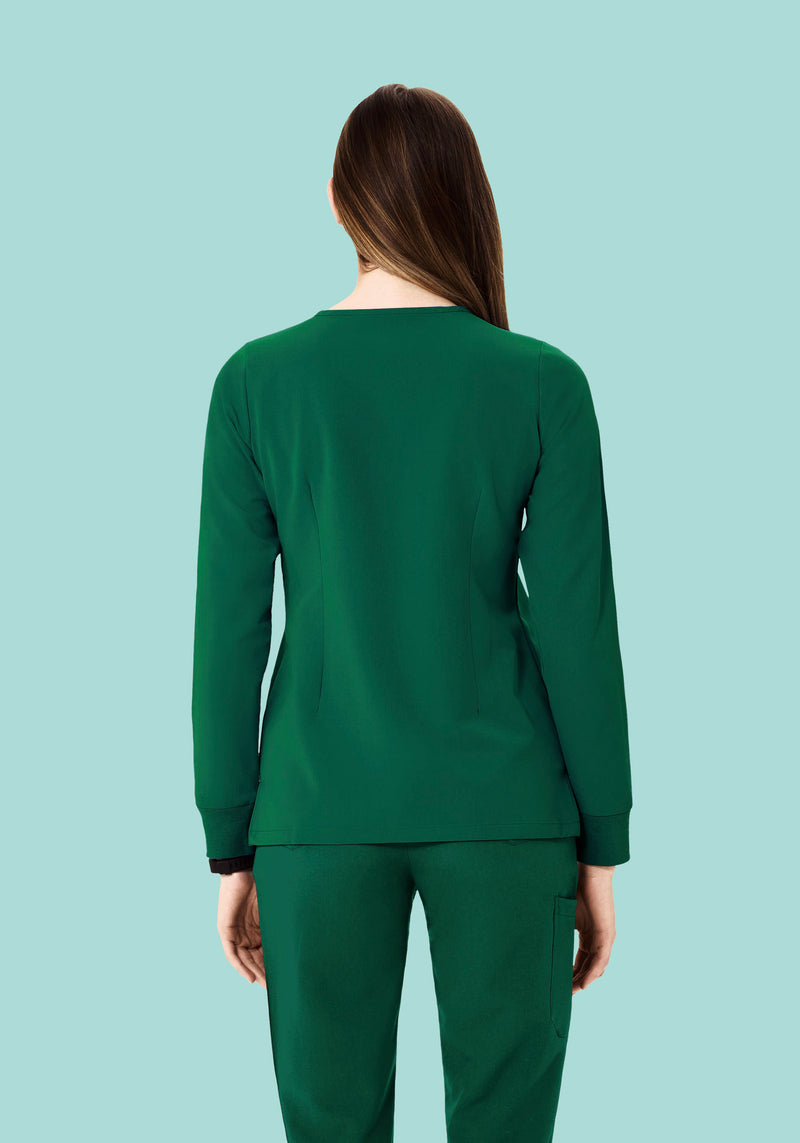 Long Sleeve One Pocket Top Hunter Green