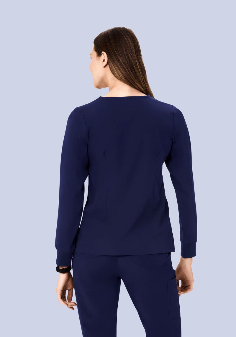 Long Sleeve One Pocket Top Navy