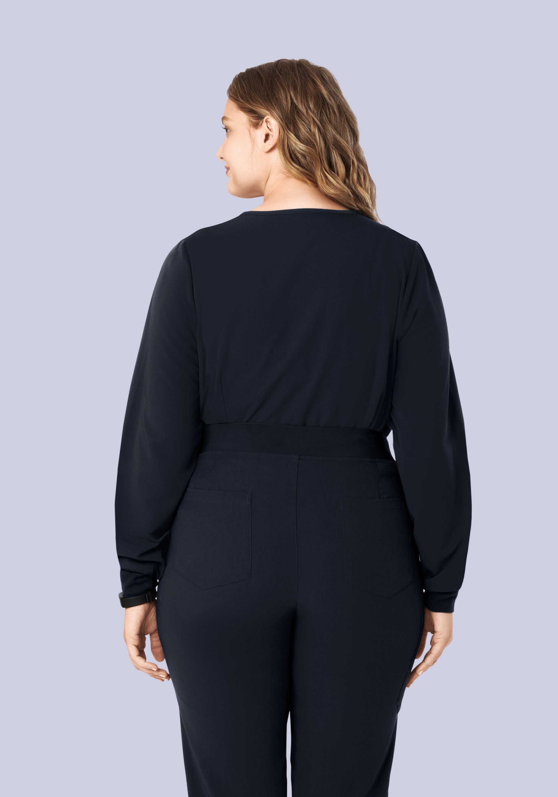 Long Sleeve 6 Pocket Top Midnight Navy