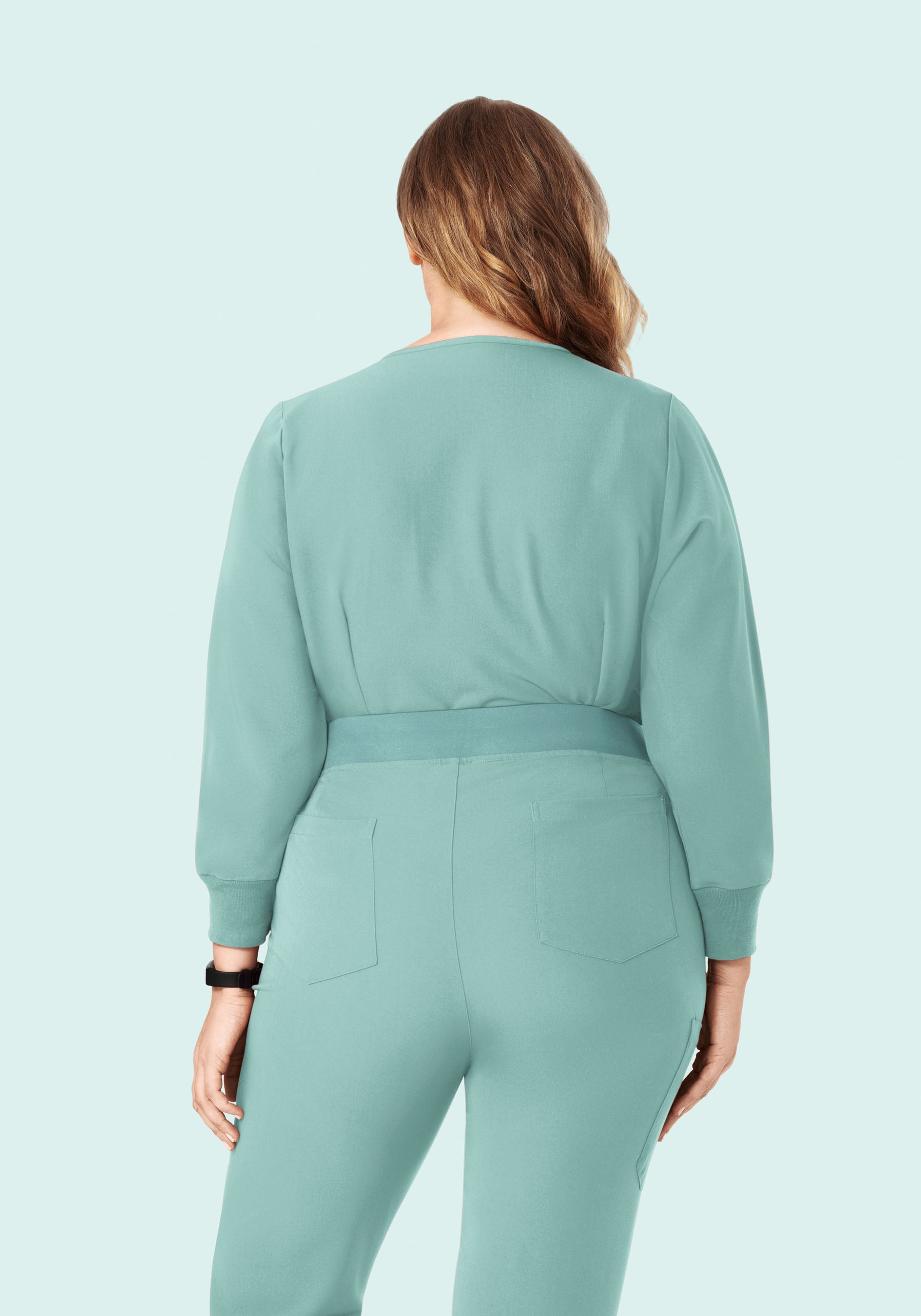 Long Sleeve 6 Pocket Top Tourmaline