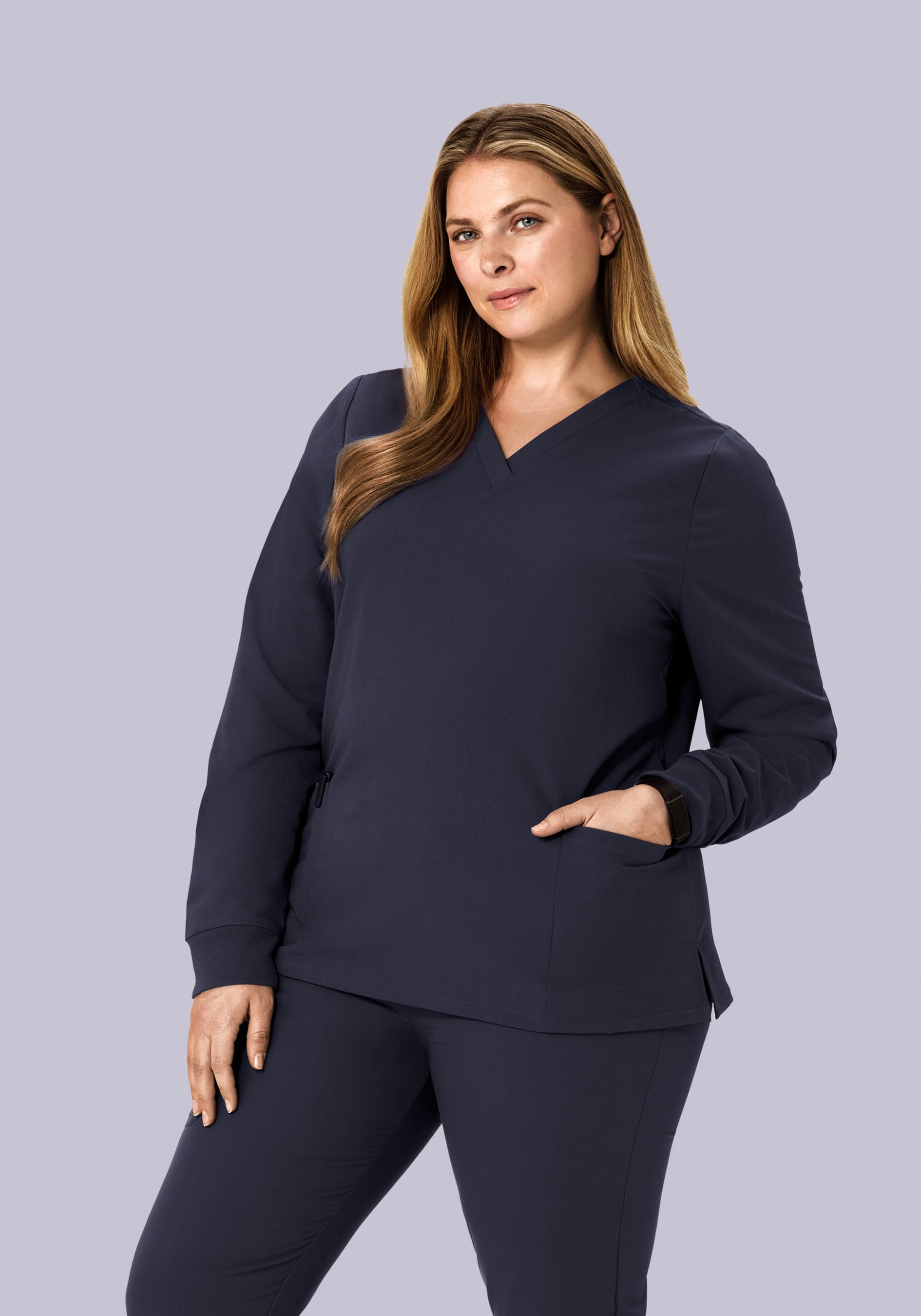 Long Sleeve 6 Pocket Top Steel