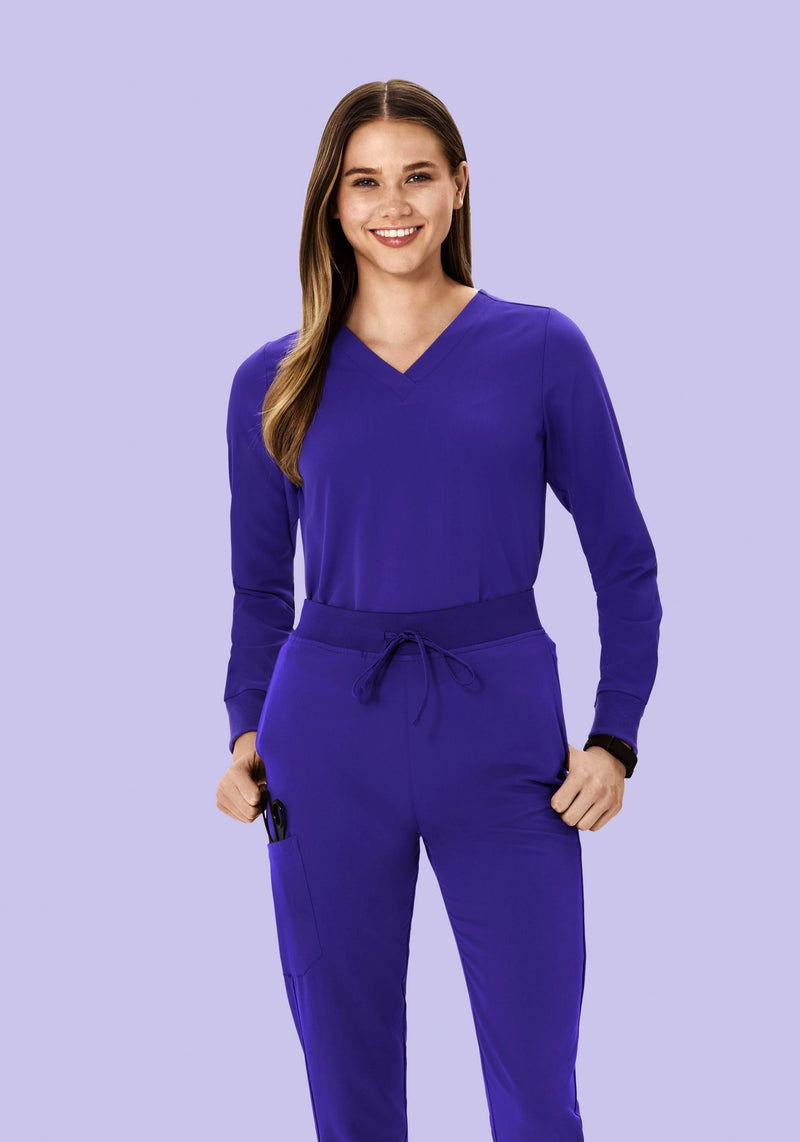 Long Sleeve 6 Pocket Top True Grape