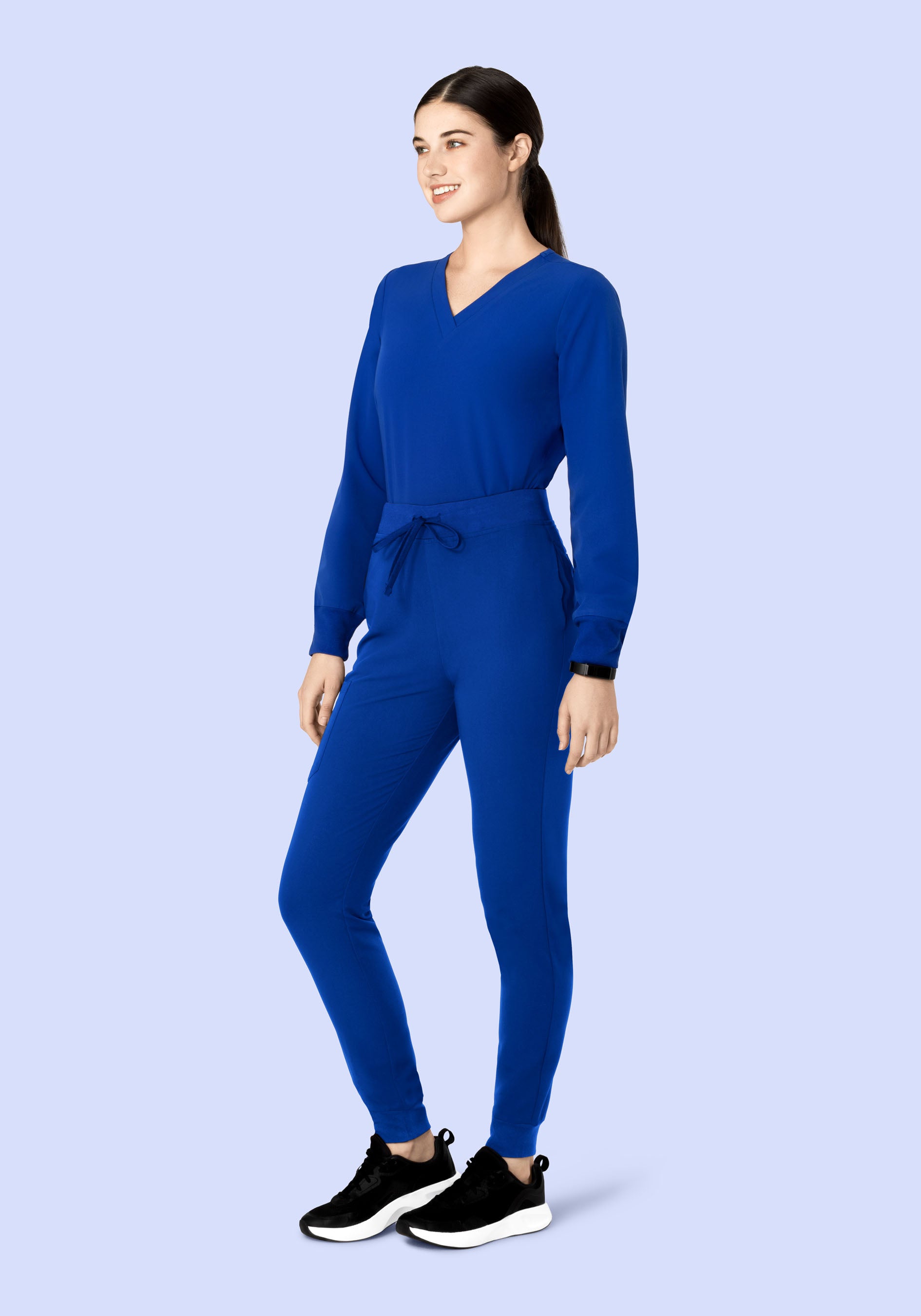 Long Sleeve 6 Pocket Top Galaxy Blue