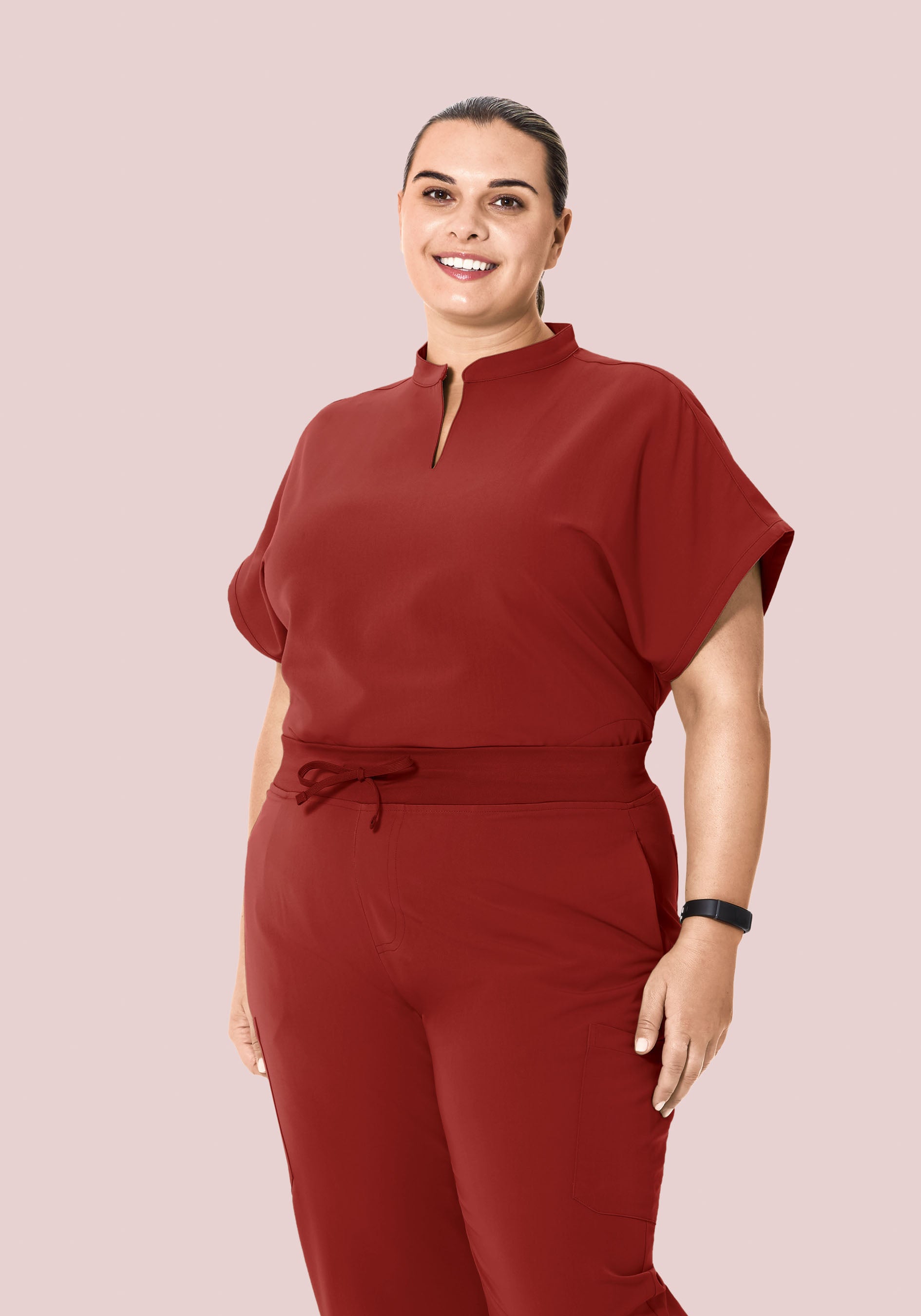 Mandarin Dolman Top Rosewood