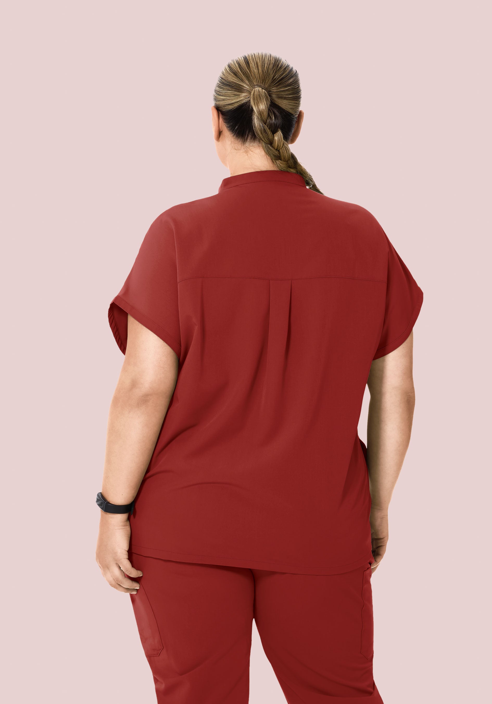 Mandarin Dolman Top Rosewood