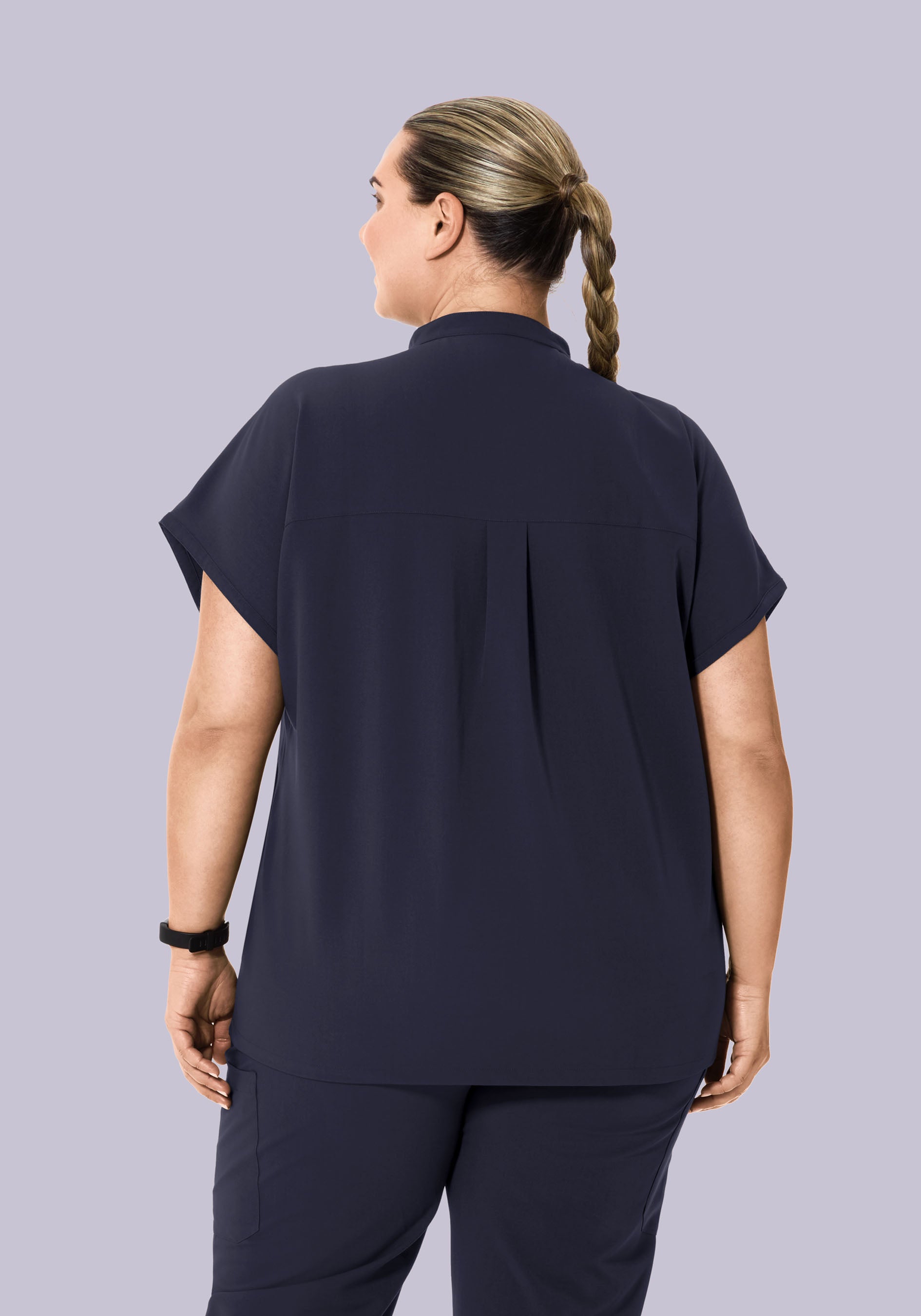 Mandarin Dolman Top Steel