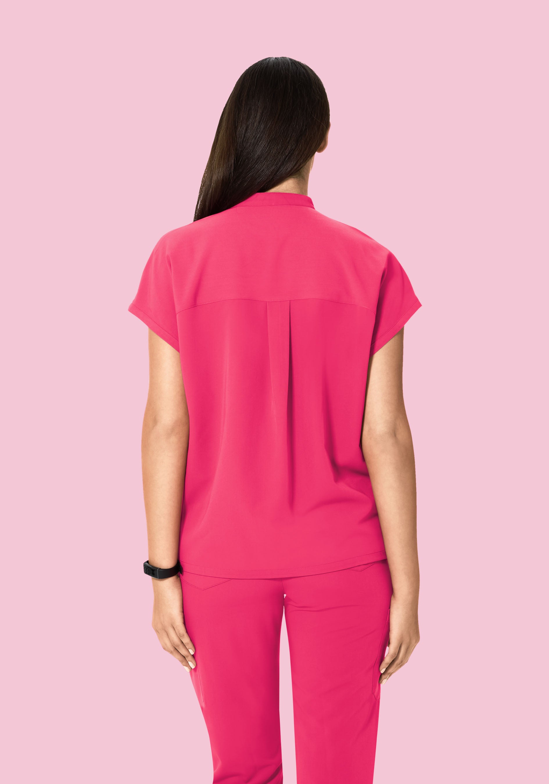 Mandarin Dolman Top Azalea