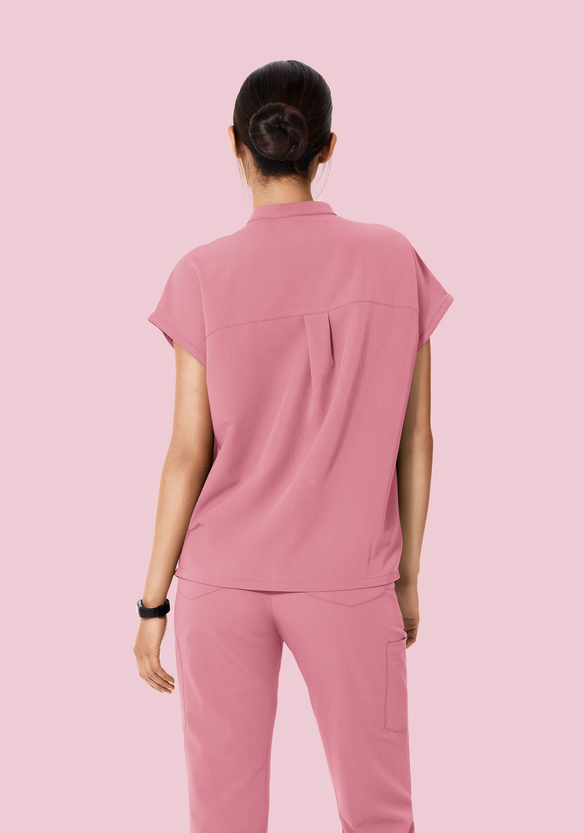 Mandarin Dolman Top Rosé