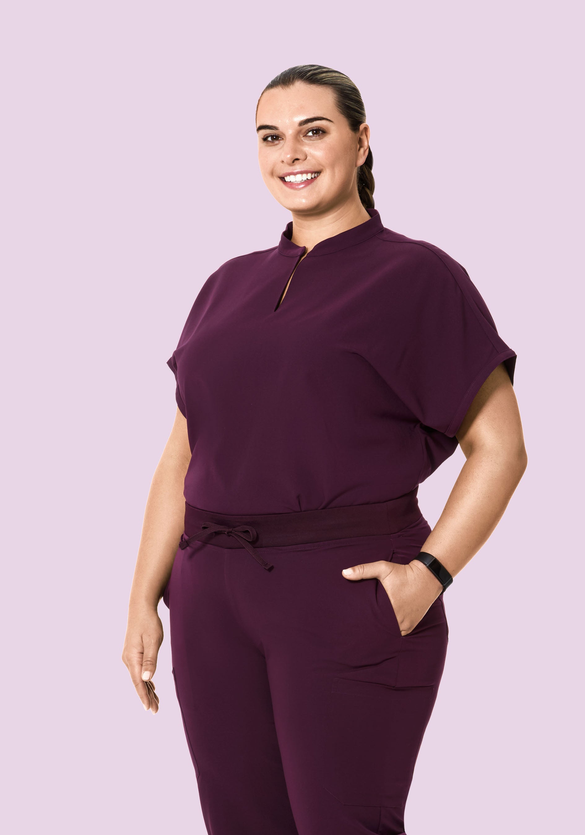 Mandarin Dolman Top Açaí