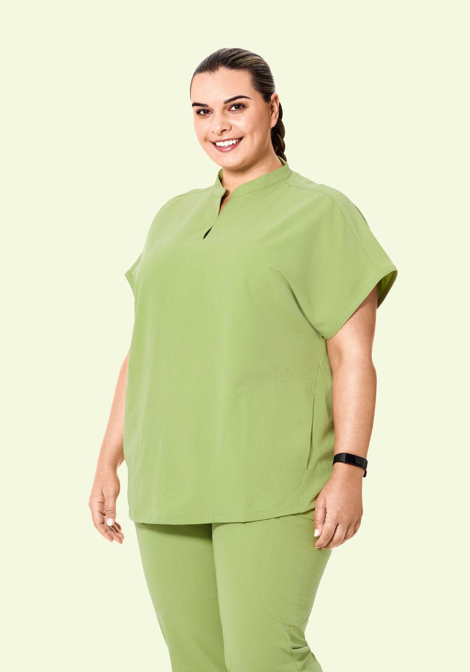 Mandarin Dolman Top Fern