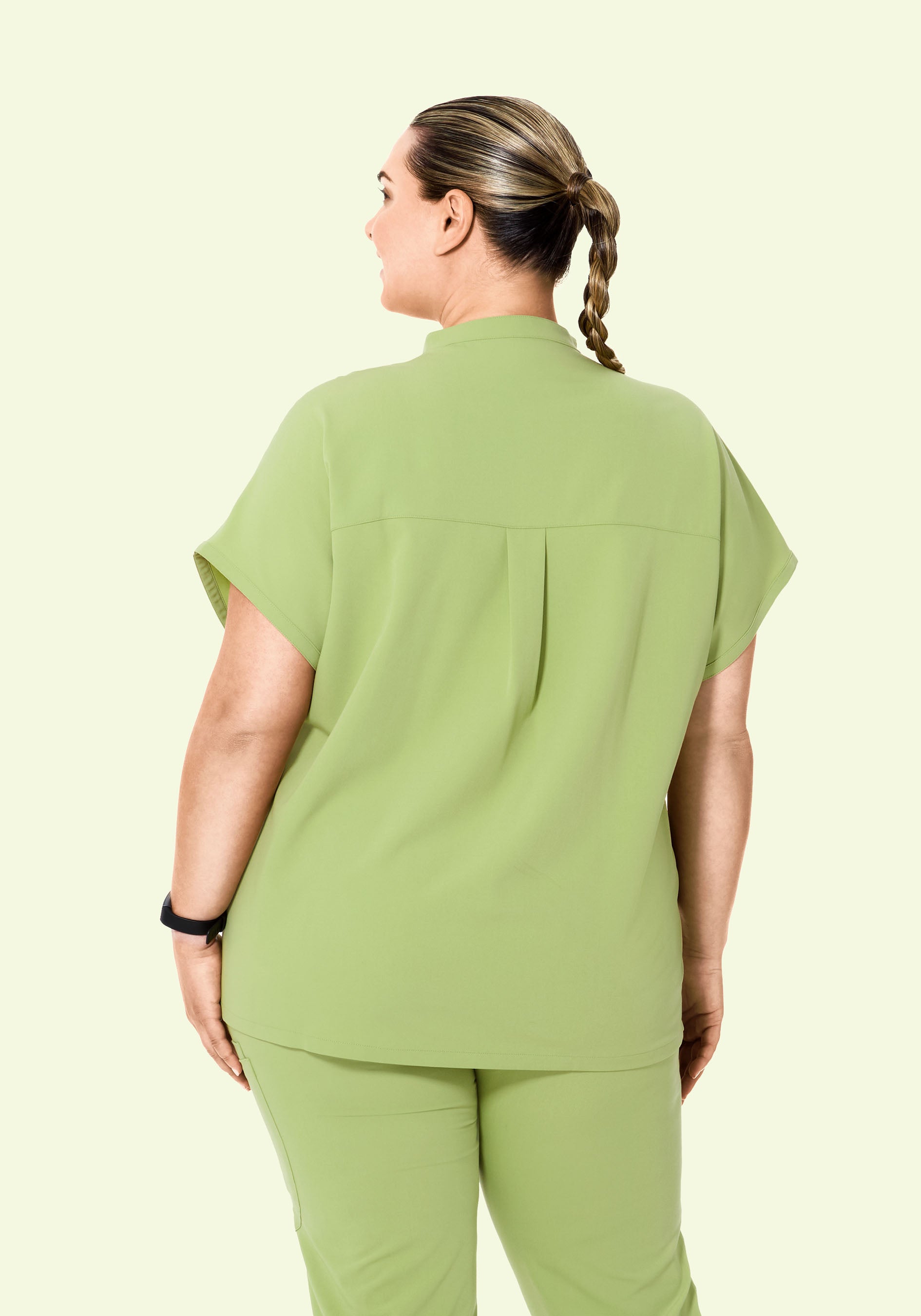 Mandarin Dolman Top Fern