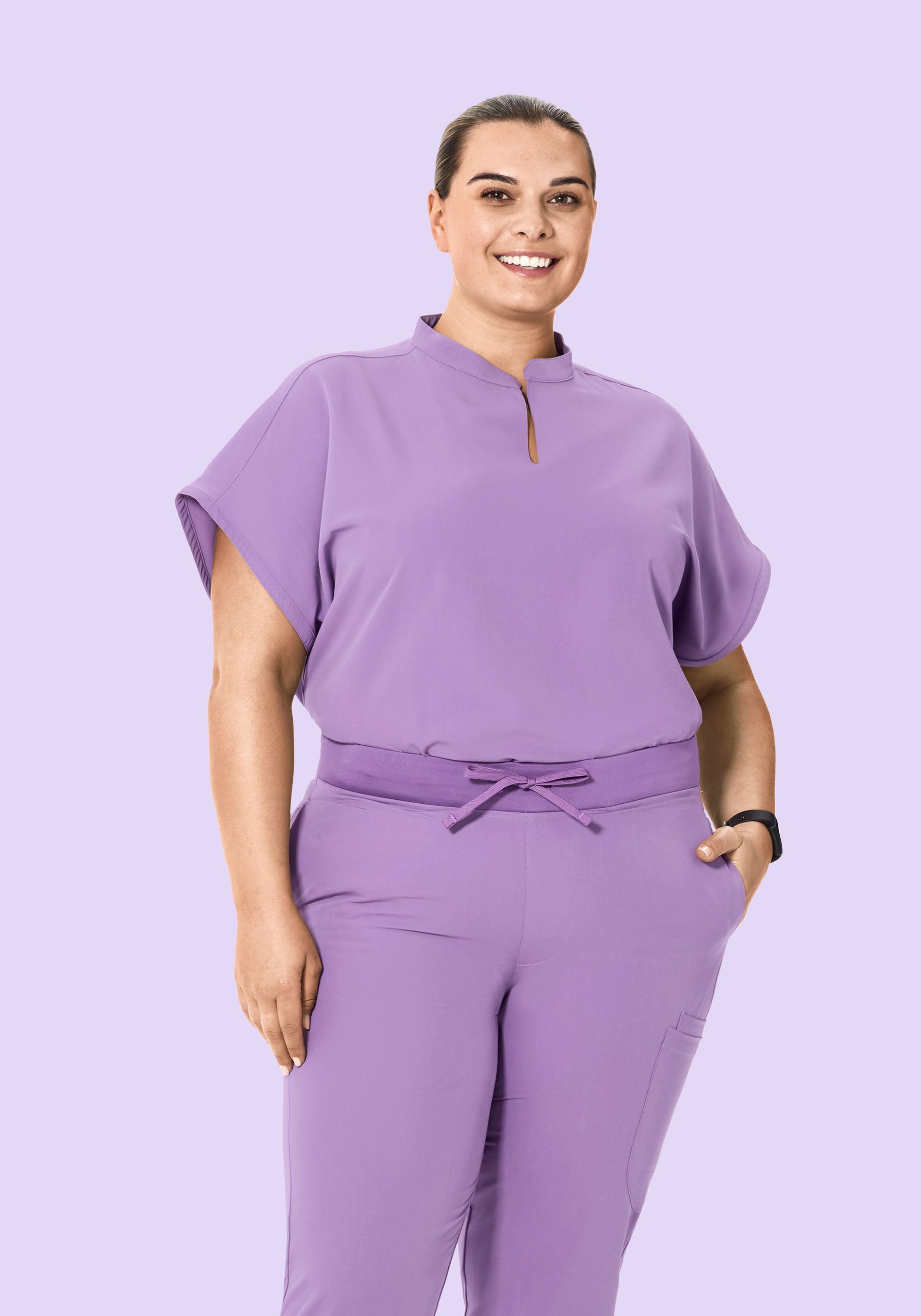 Mandarin Dolman Top Lavender