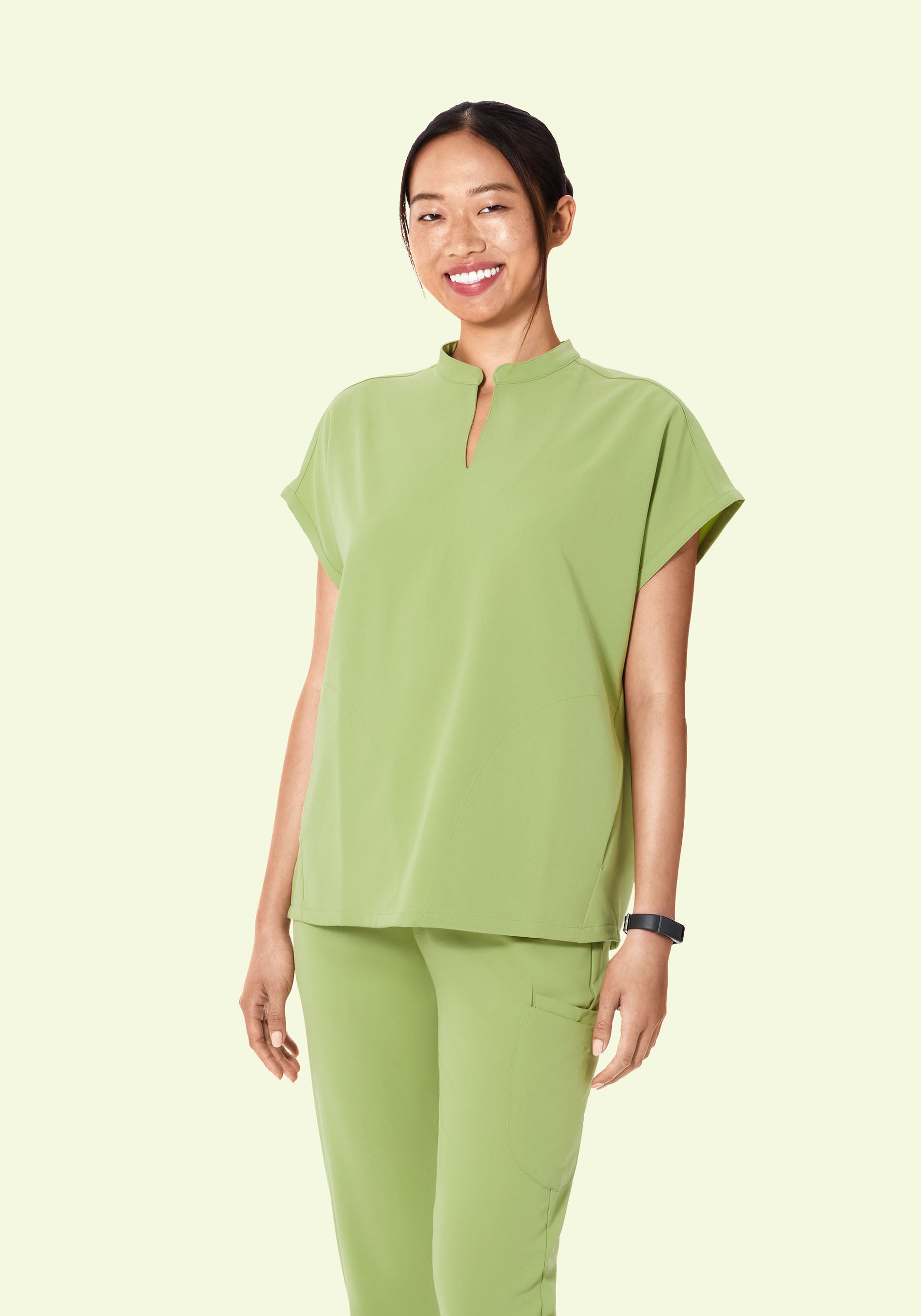 Mandarin Dolman Top Fern