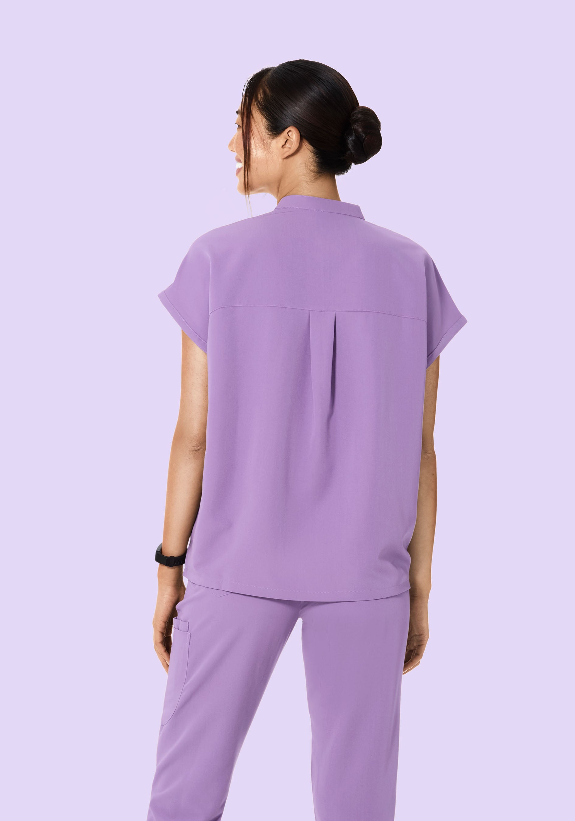 Mandarin Dolman Top Lavender