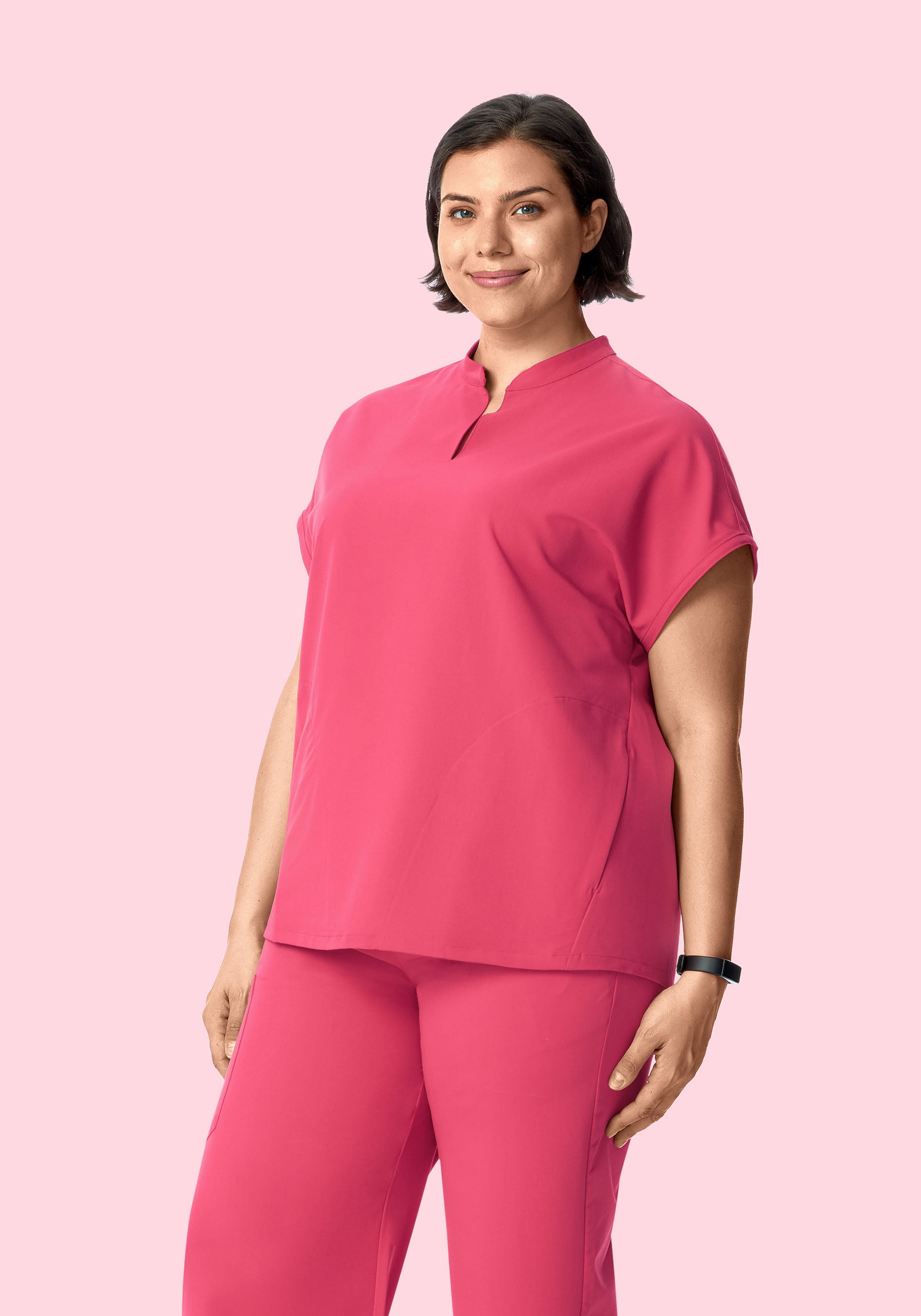 Mandarin Dolman Top Carmine