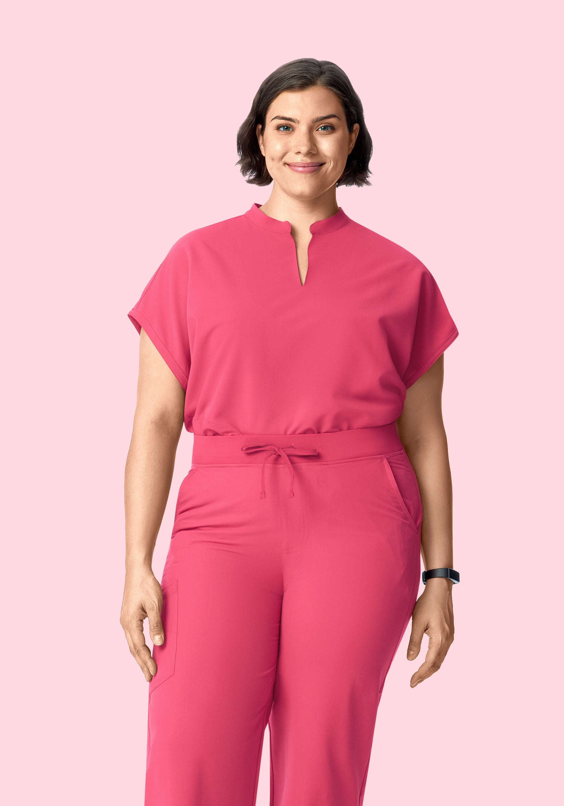 Mandarin Dolman Top Carmine