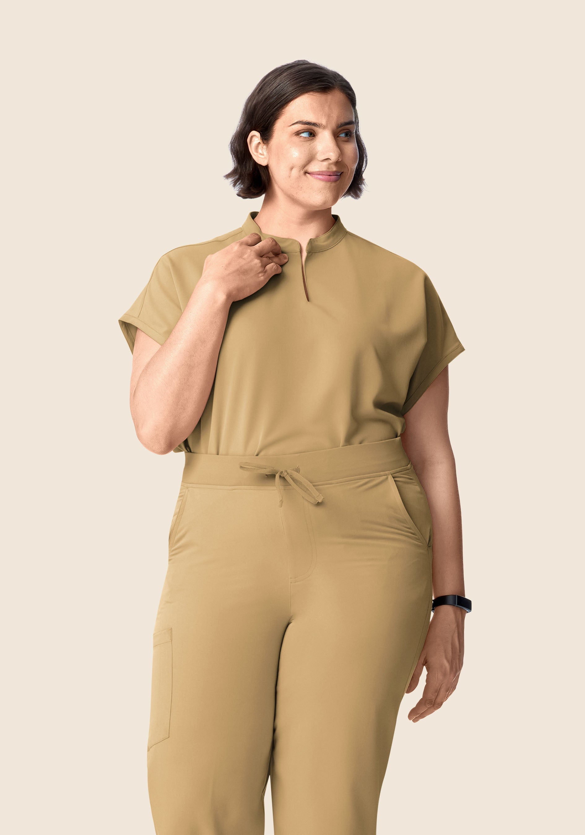 Mandarin Dolman Top Latte