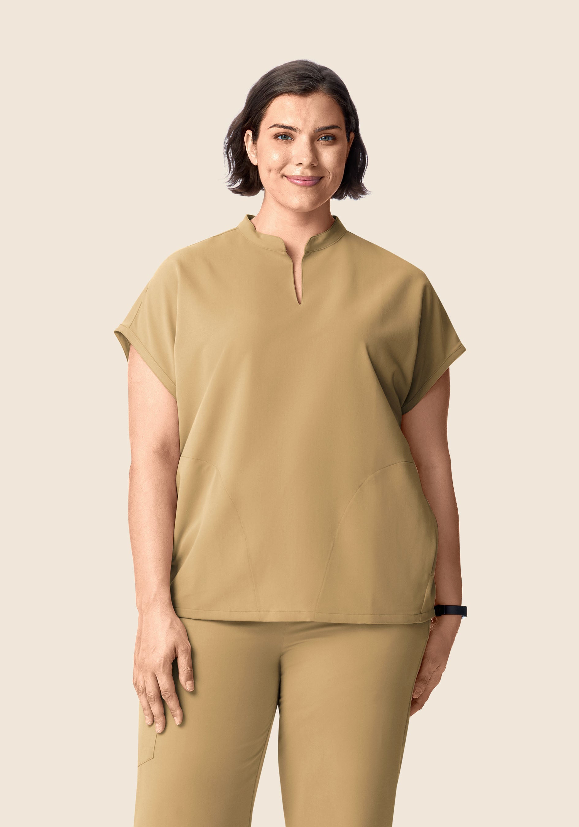 Mandarin Dolman Top Latte