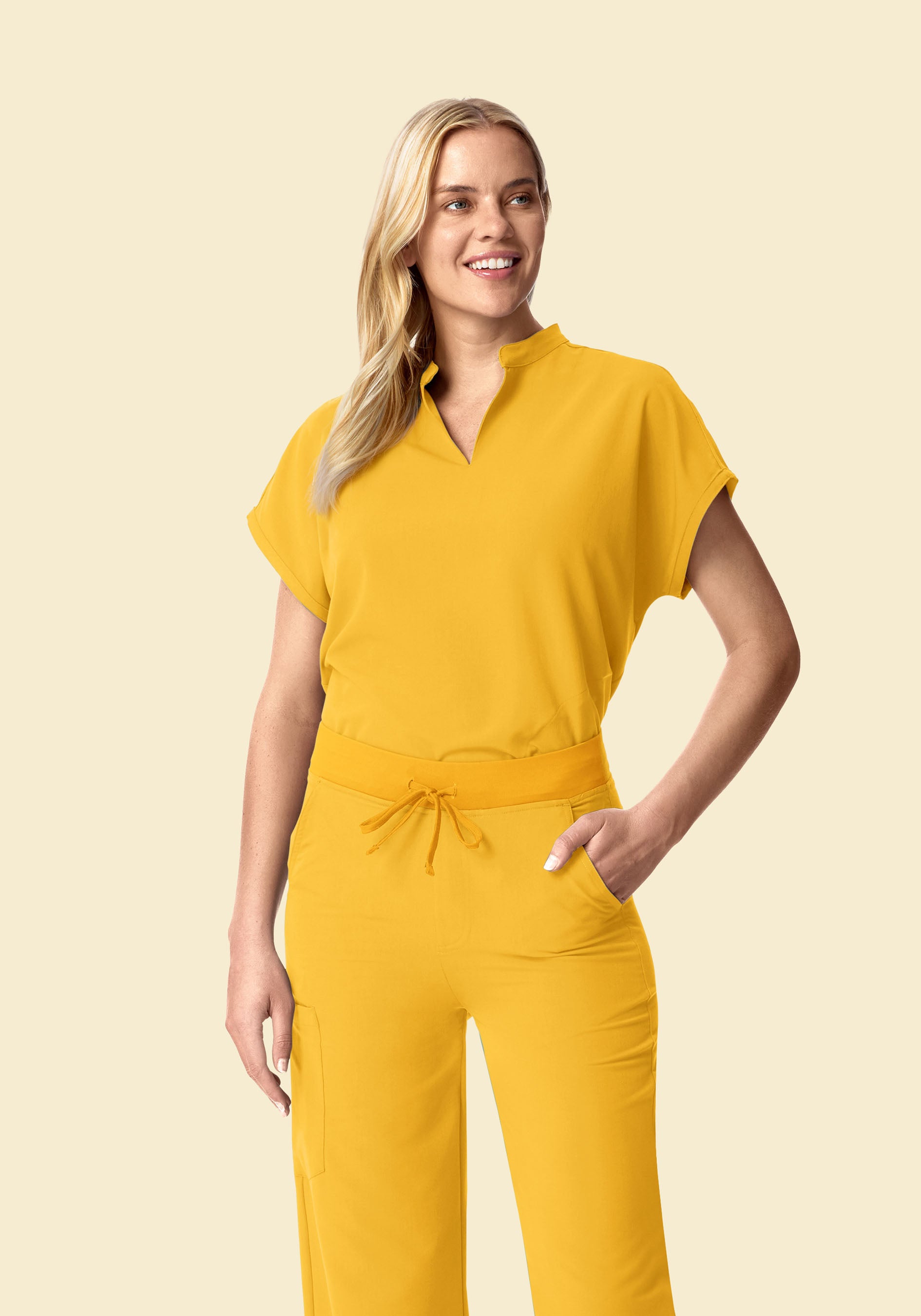 Mandarin Dolman Top Dijon