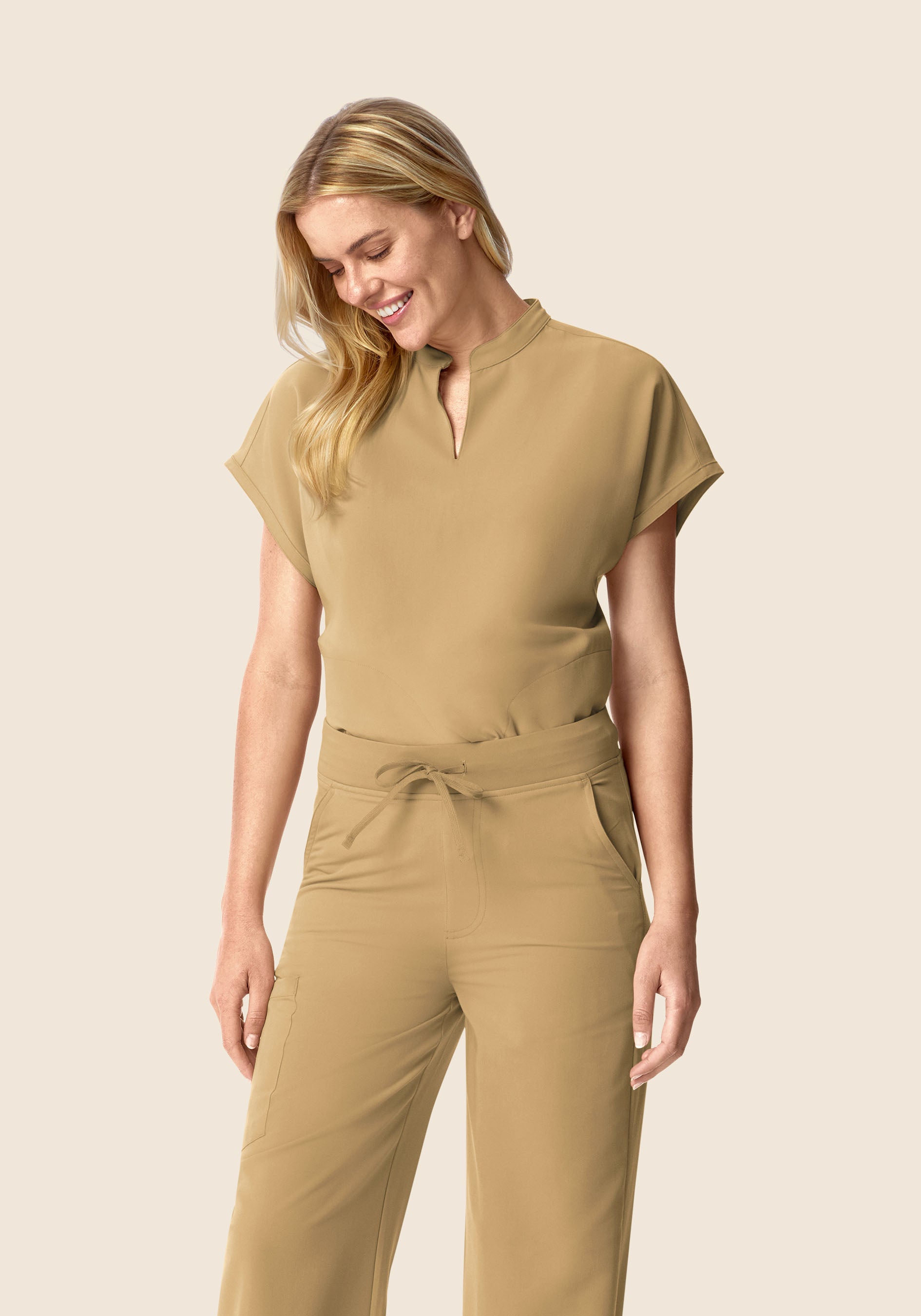 Mandarin Dolman Top Latte