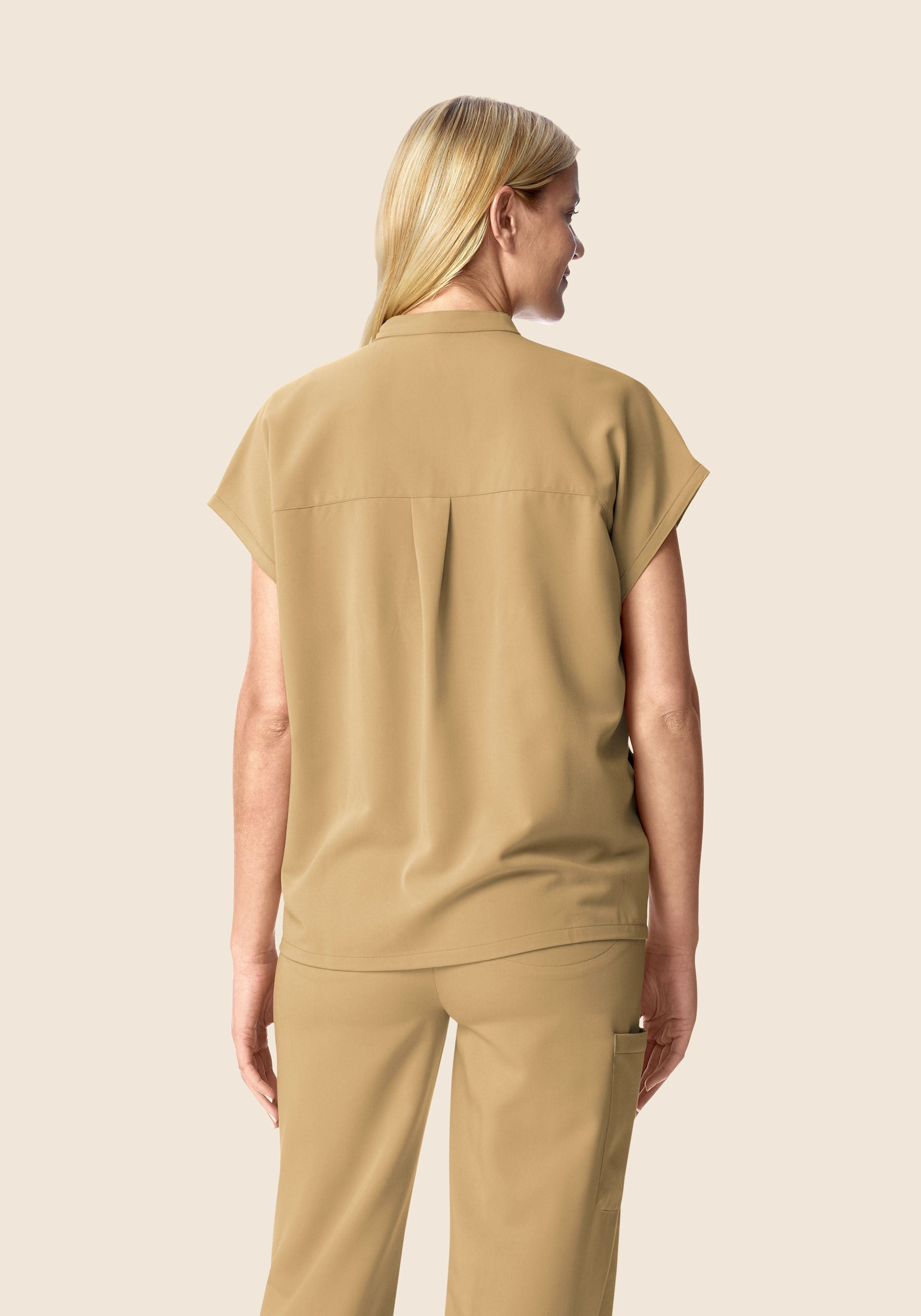 Mandarin Dolman Top Latte