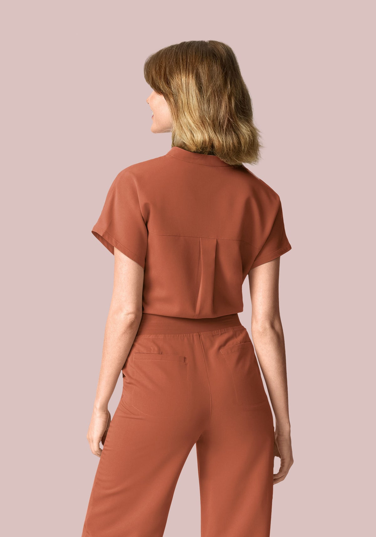 Mandarin Dolman Top Chestnut