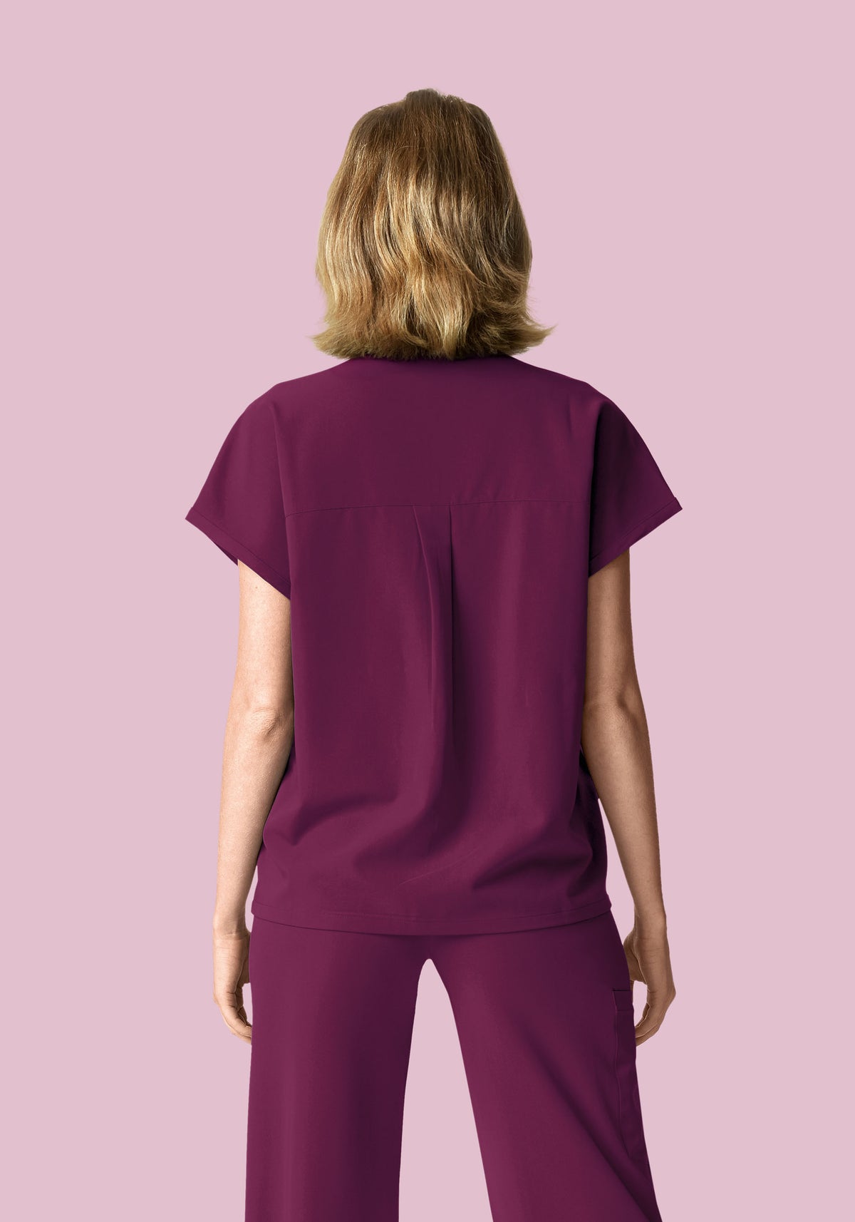 Mandarin Dolman Top Plum