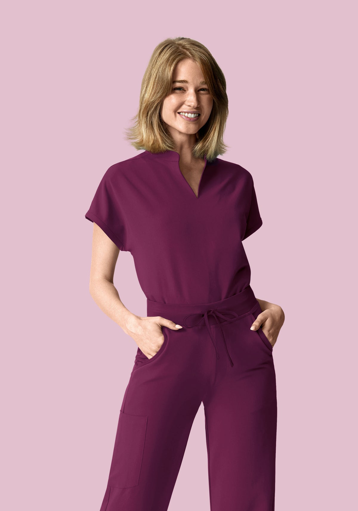 Mandarin Dolman Top Plum
