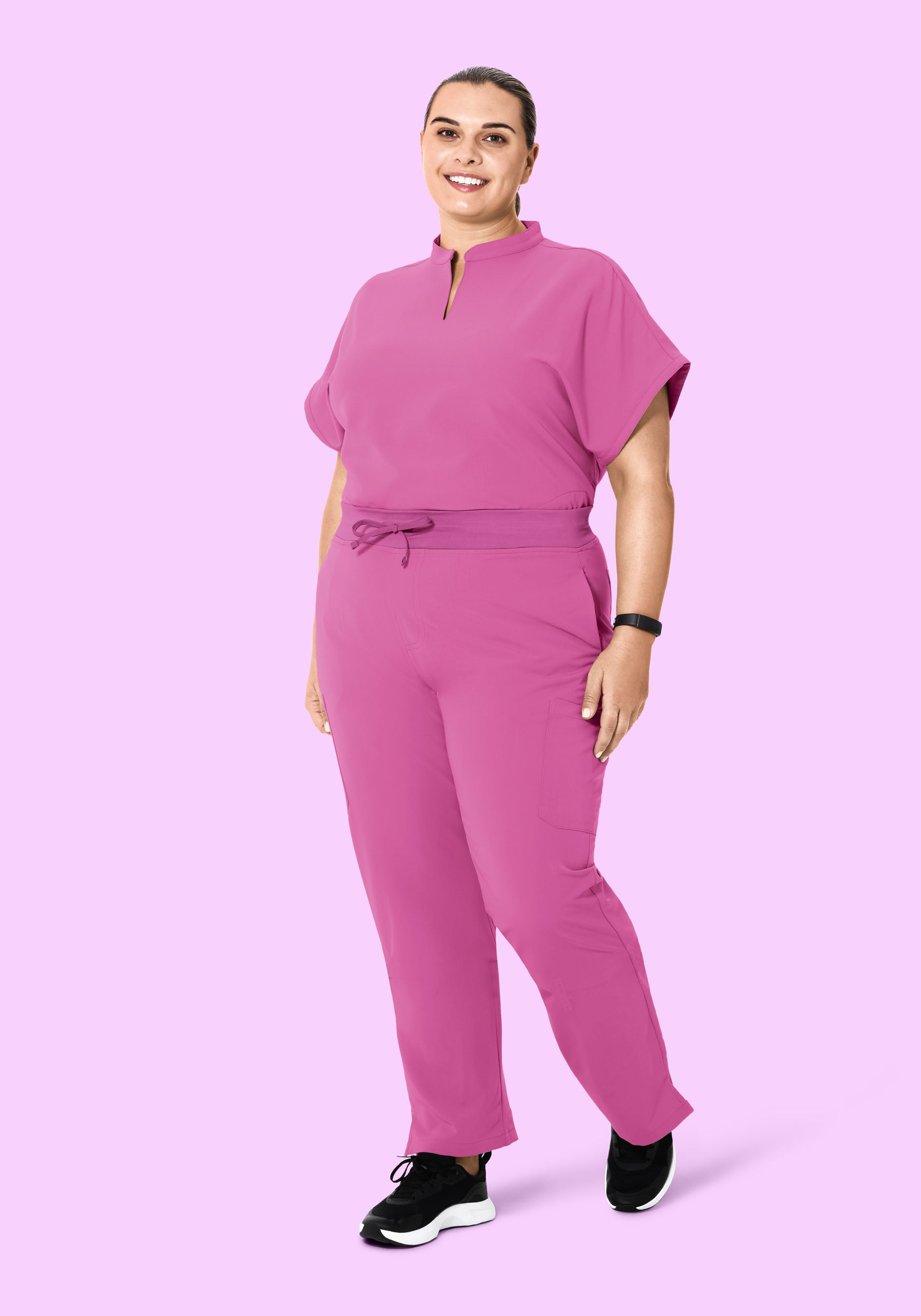 Mandarin Dolman Top Dahlia