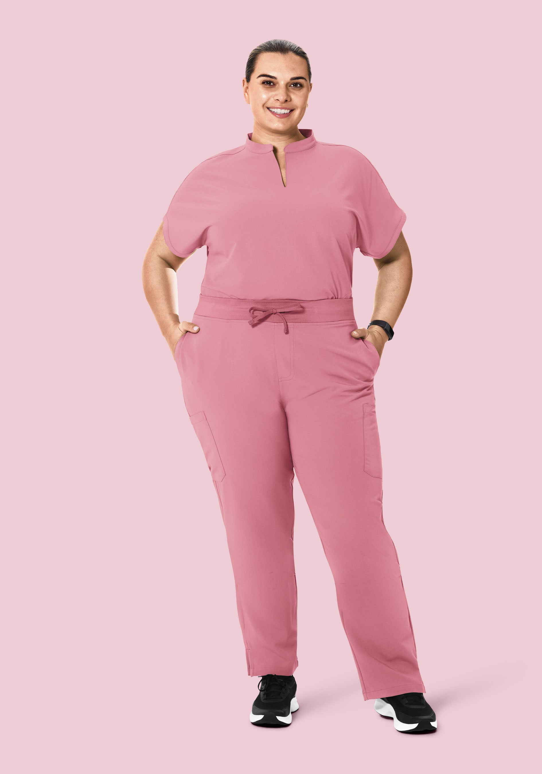 Mandarin Dolman Top Rosé