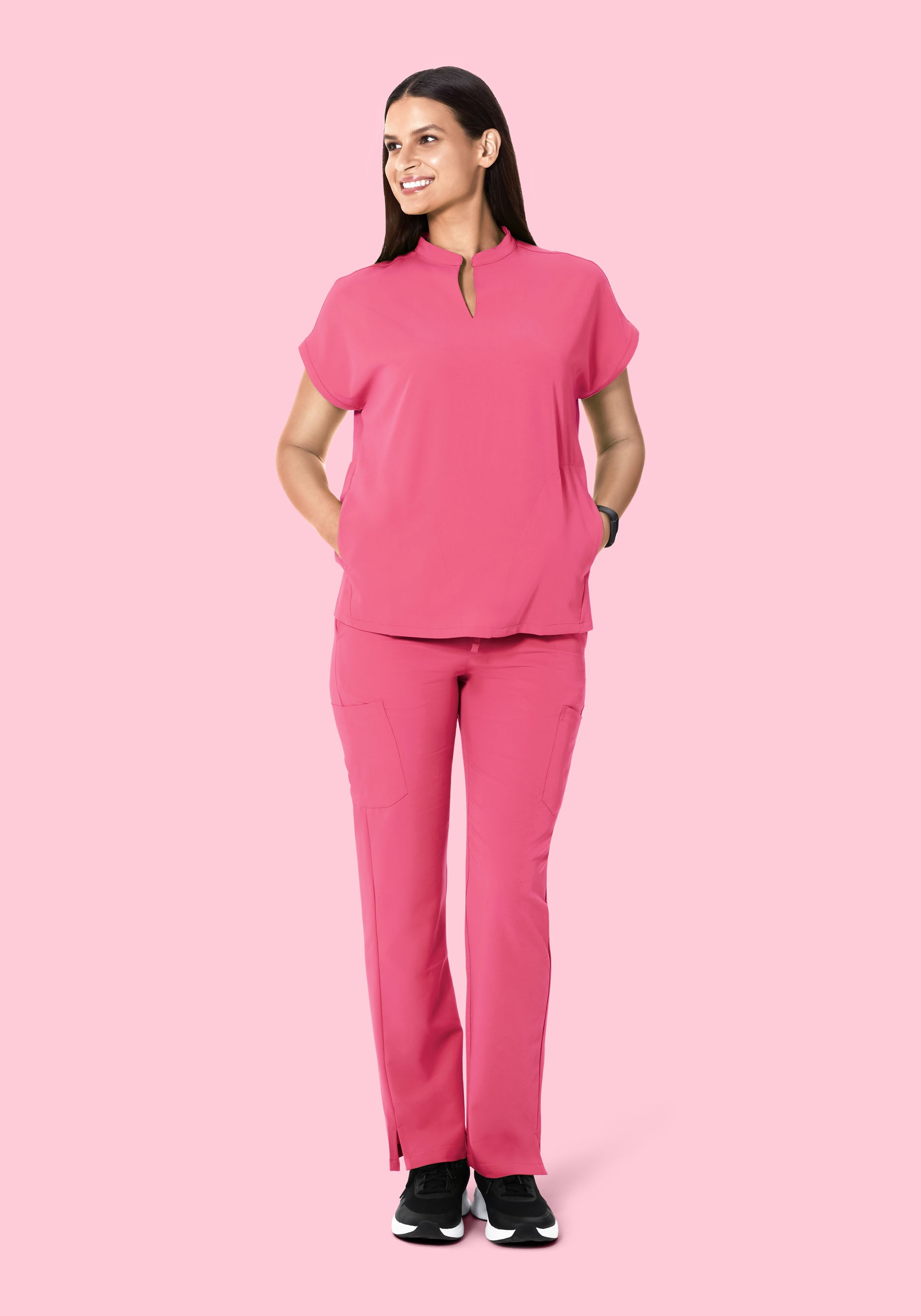 Mandarin Dolman Top Bubblegum