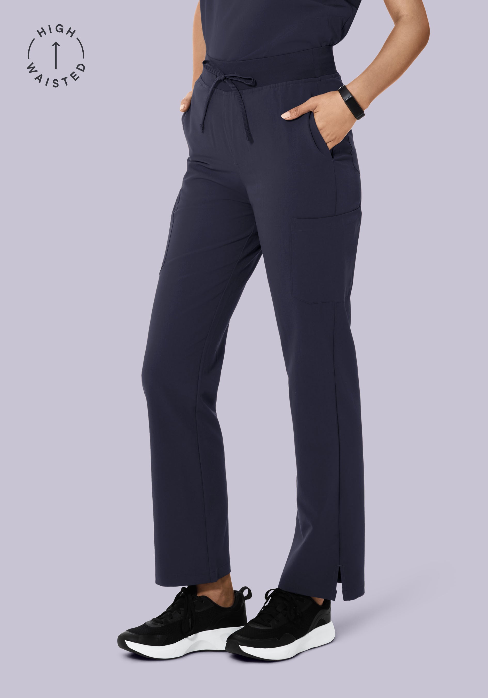 High Waisted Cargos Steel