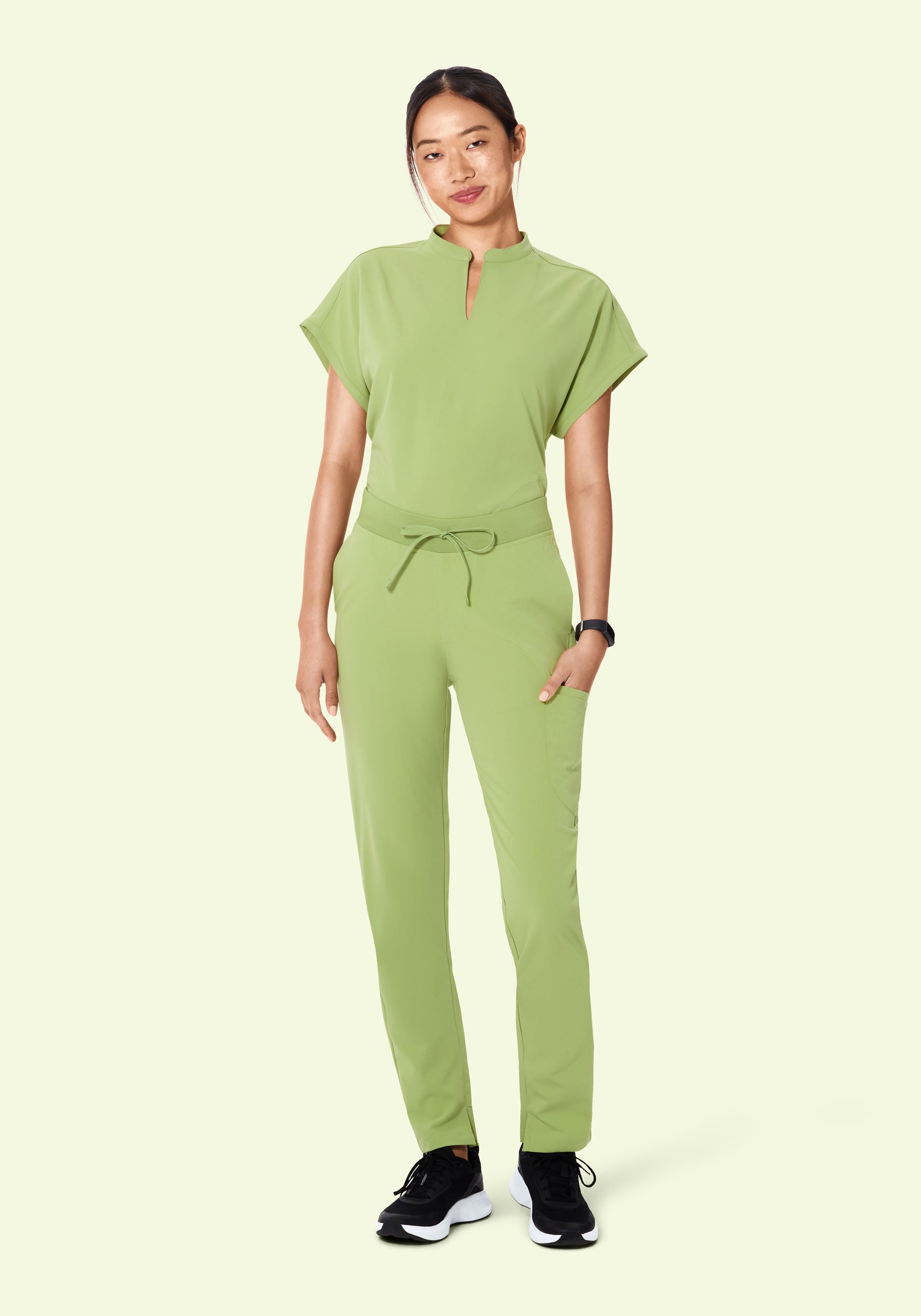 6 Pocket Slim Pants Fern