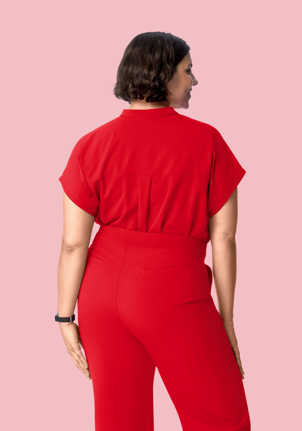 Mandarin Dolman Top Candy Red