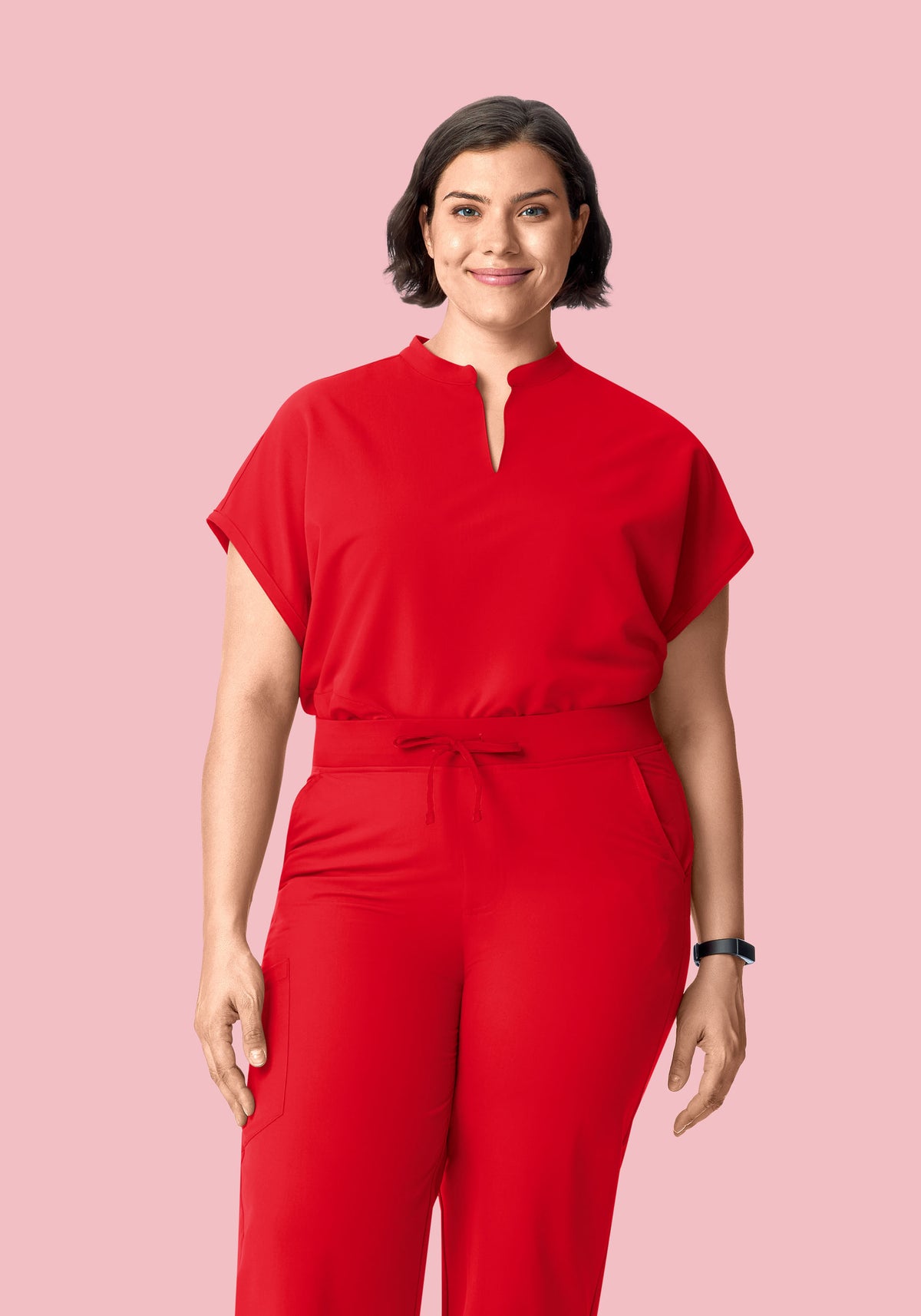 Mandarin Dolman Top Candy Red