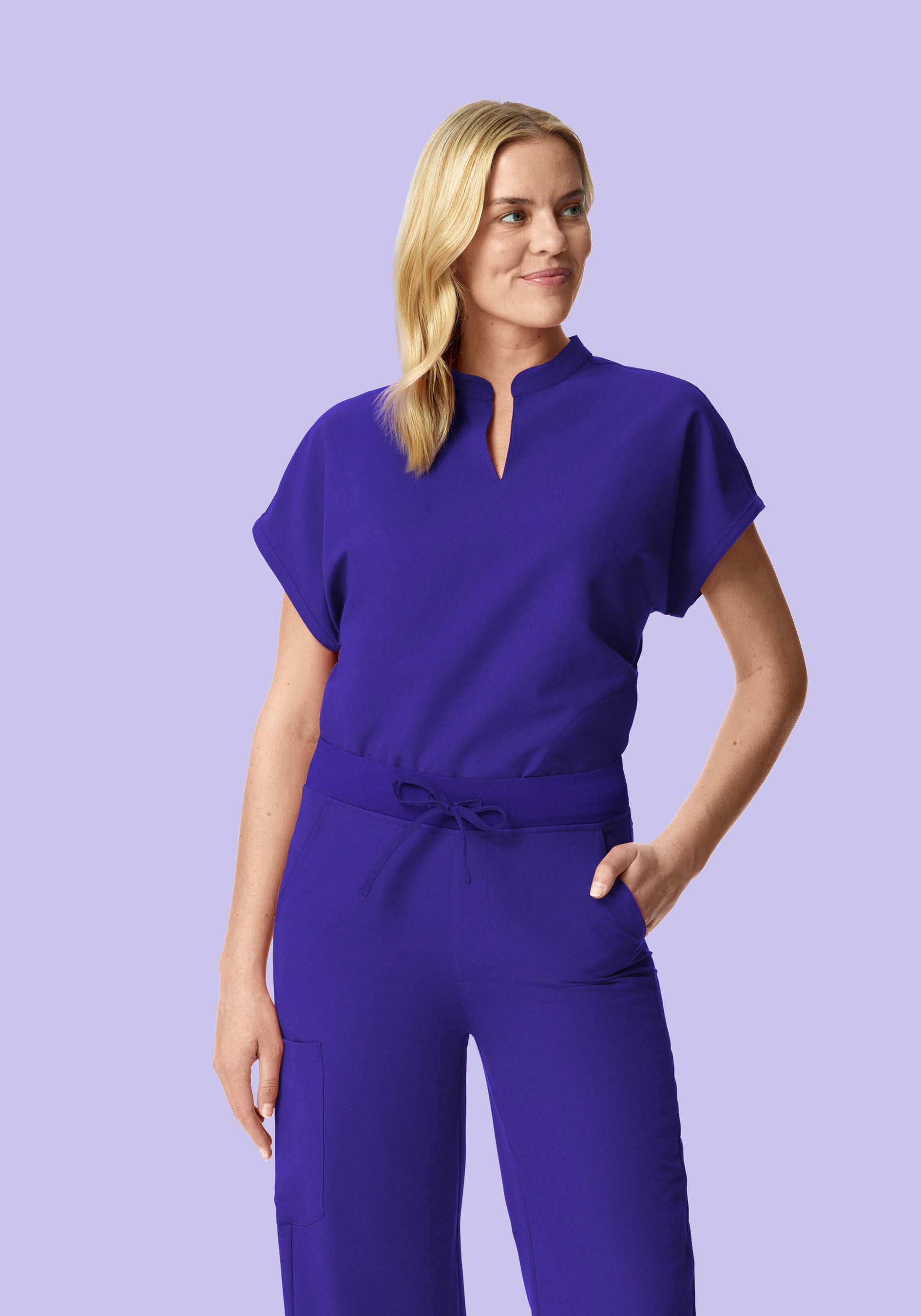 Mandarin Dolman Top True Grape