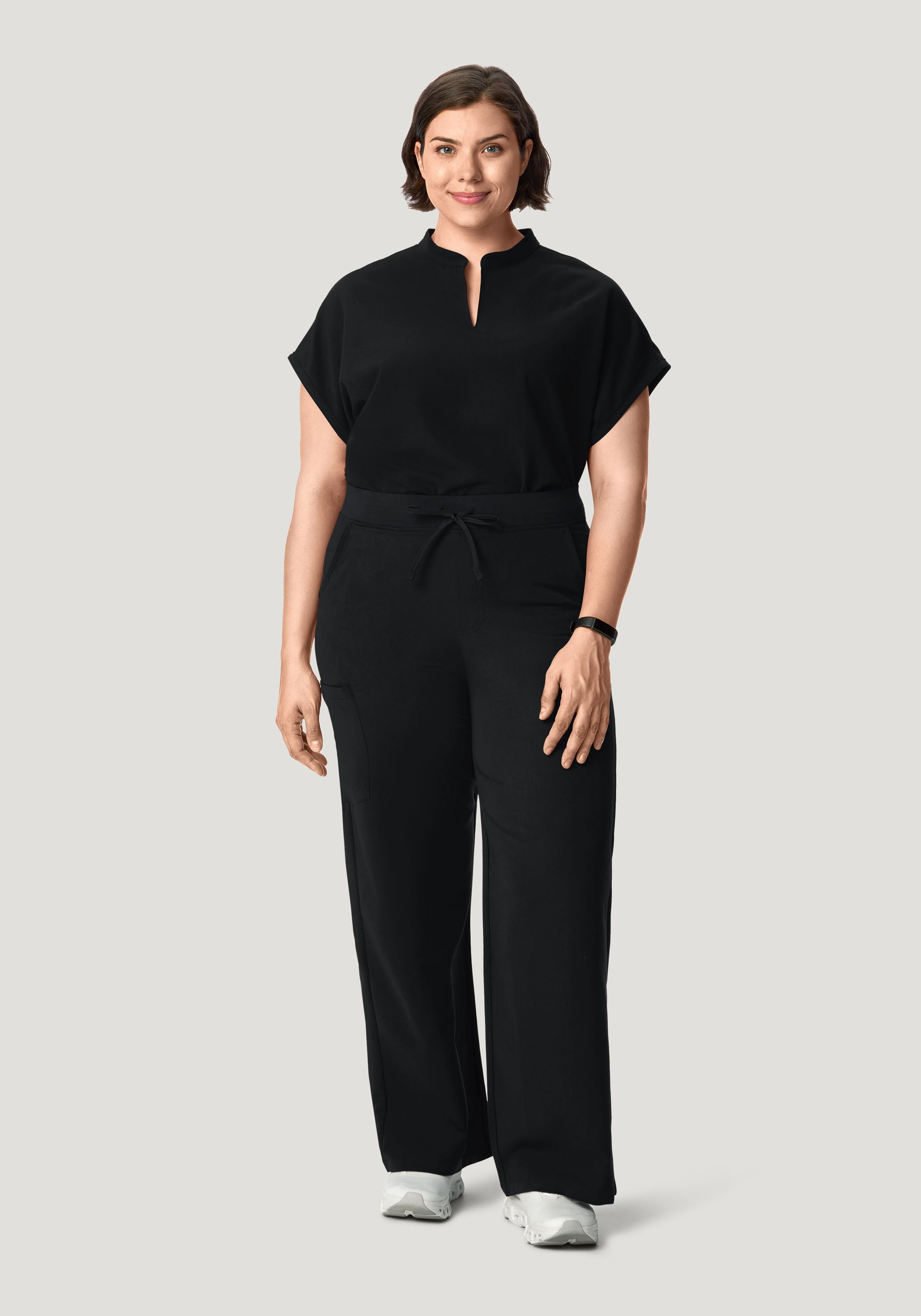 High Waisted Wide Leg Black