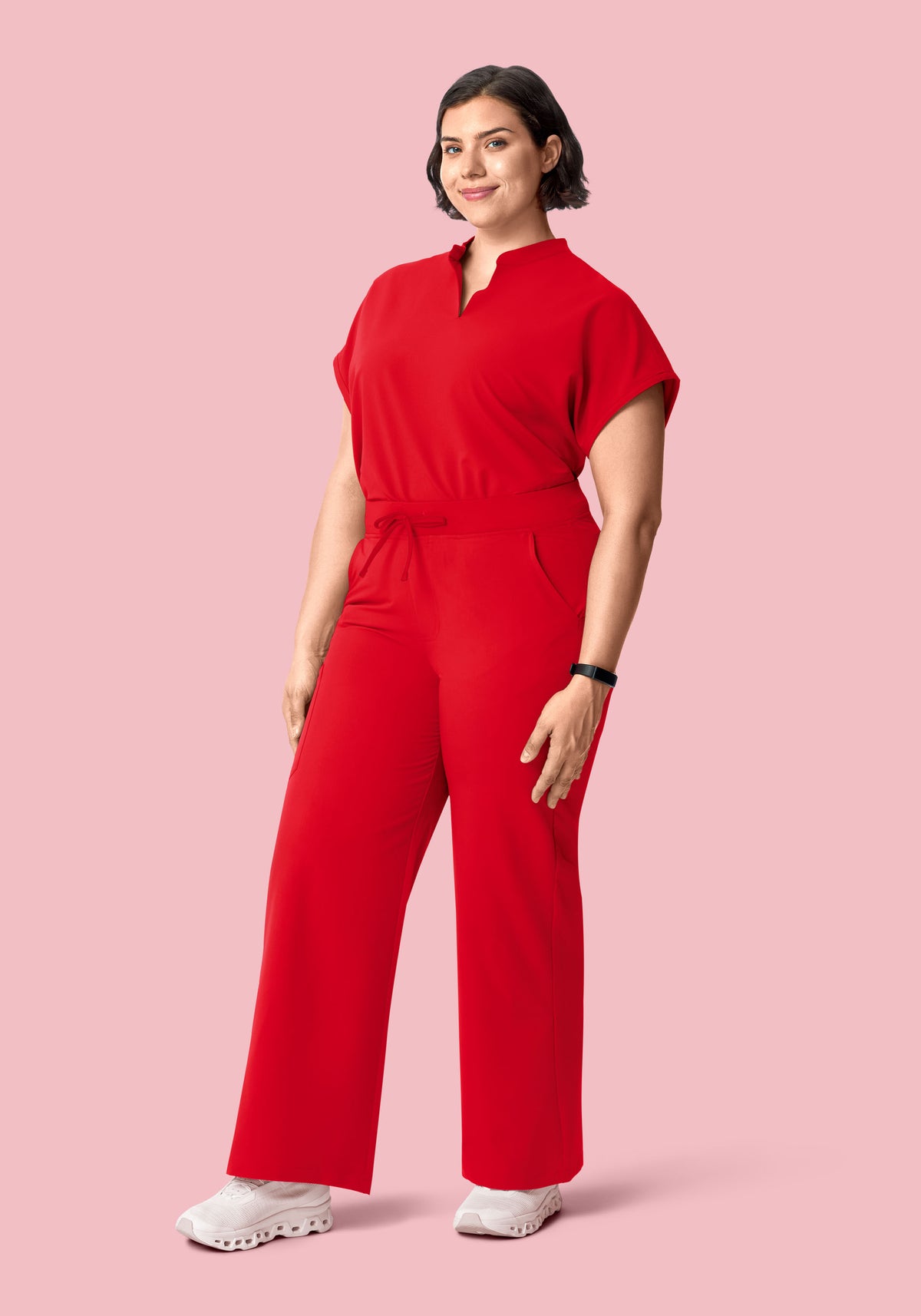 Mandarin Dolman Top Candy Red