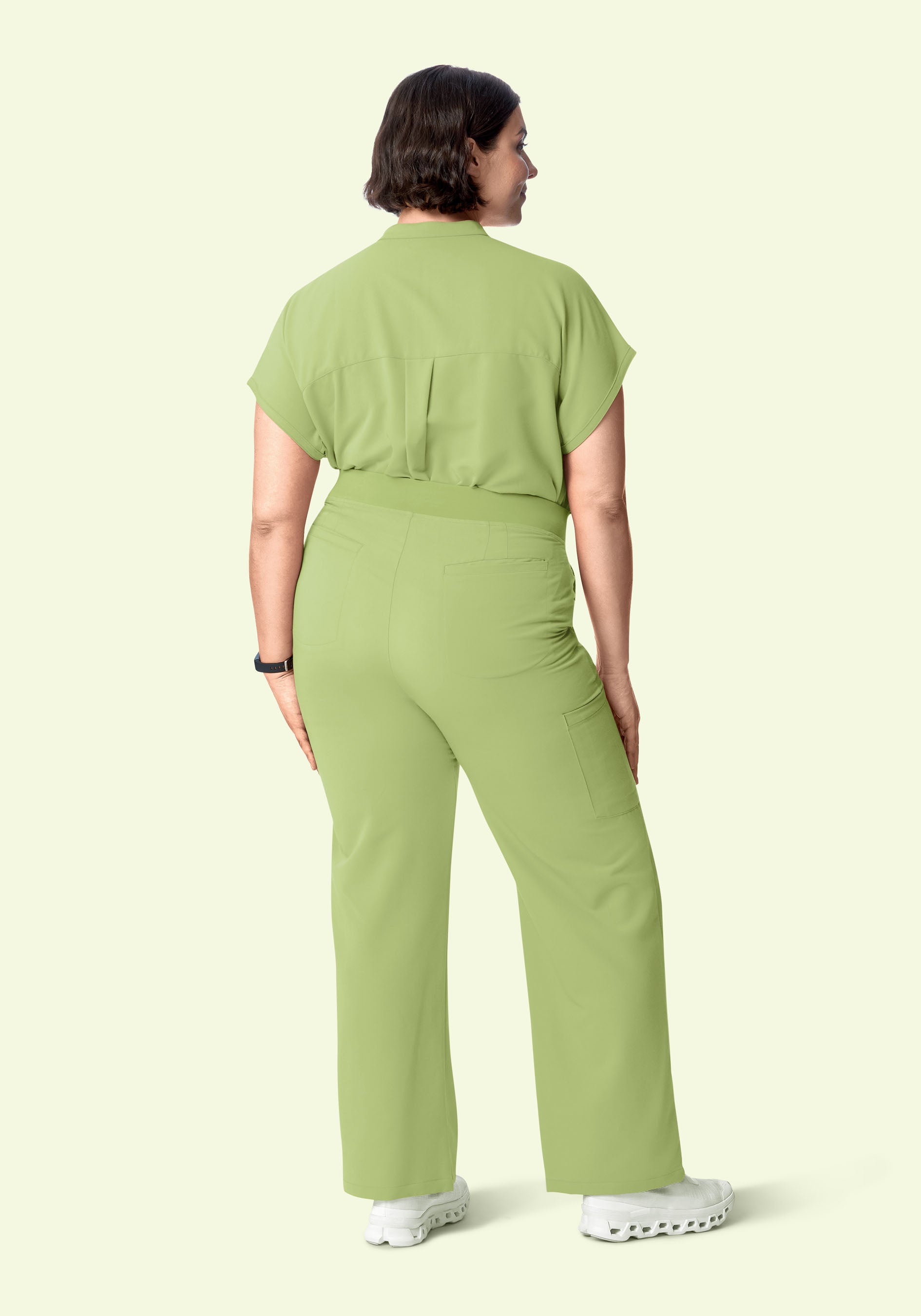 High Waisted Wide Leg Fern
