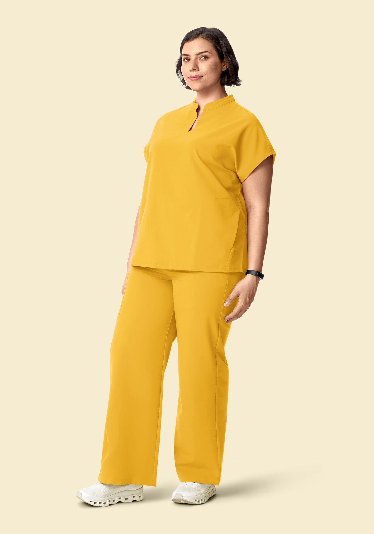 High Waisted Wide Leg Dijon