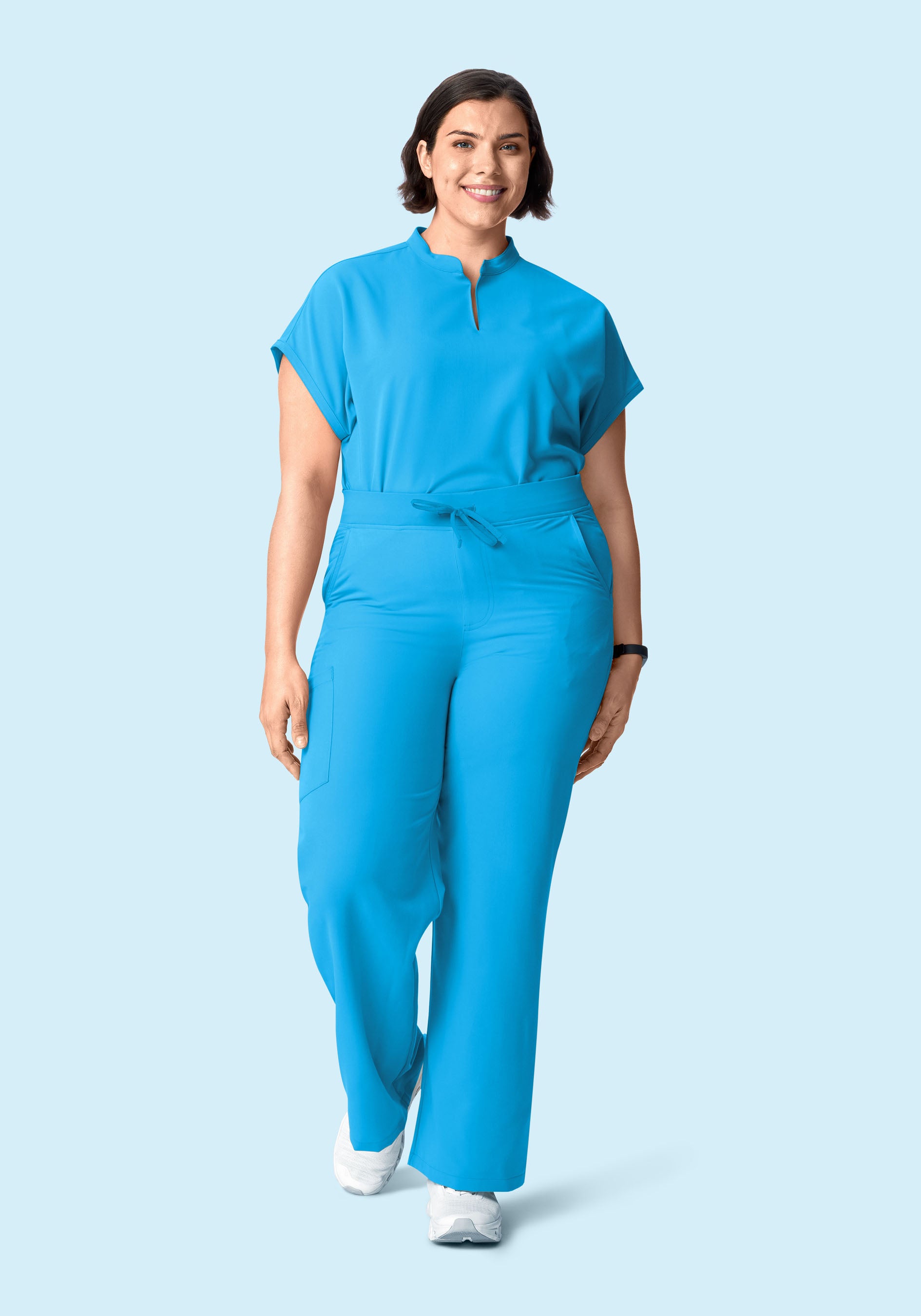 High Waisted Wide Leg Horizon Blue